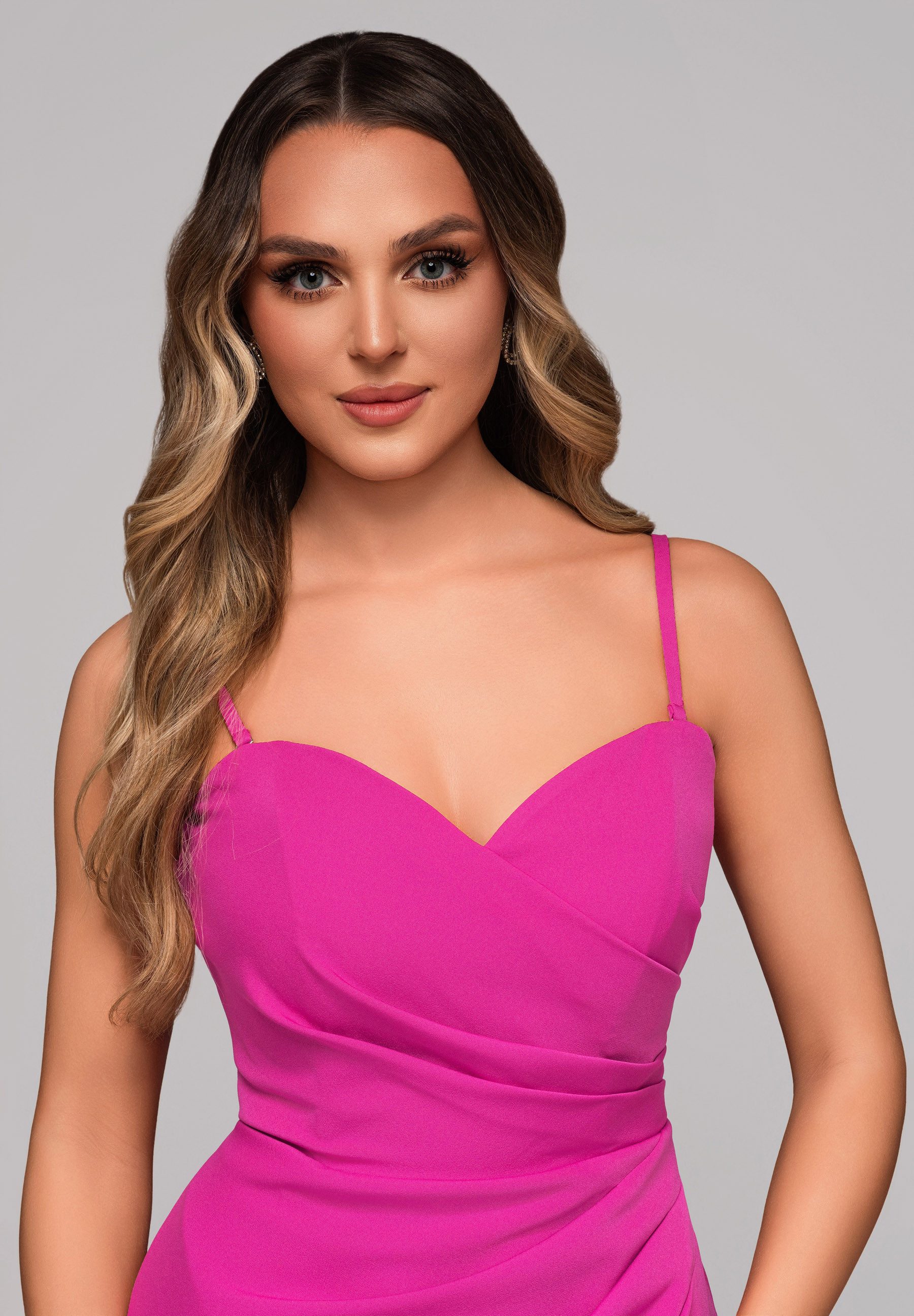 OMBRE Abendkleid Elegantes schulterfreies Abendkleid mit günstig online kaufen