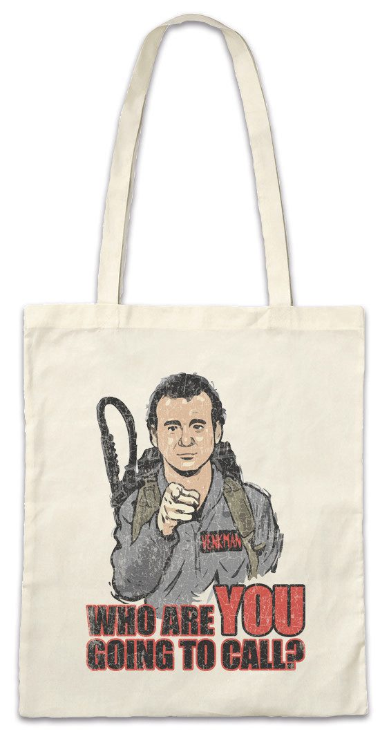Beuteltasche Venkman I Want You Stofftasche Dr. Peter Eighties Geister Comic Ghost