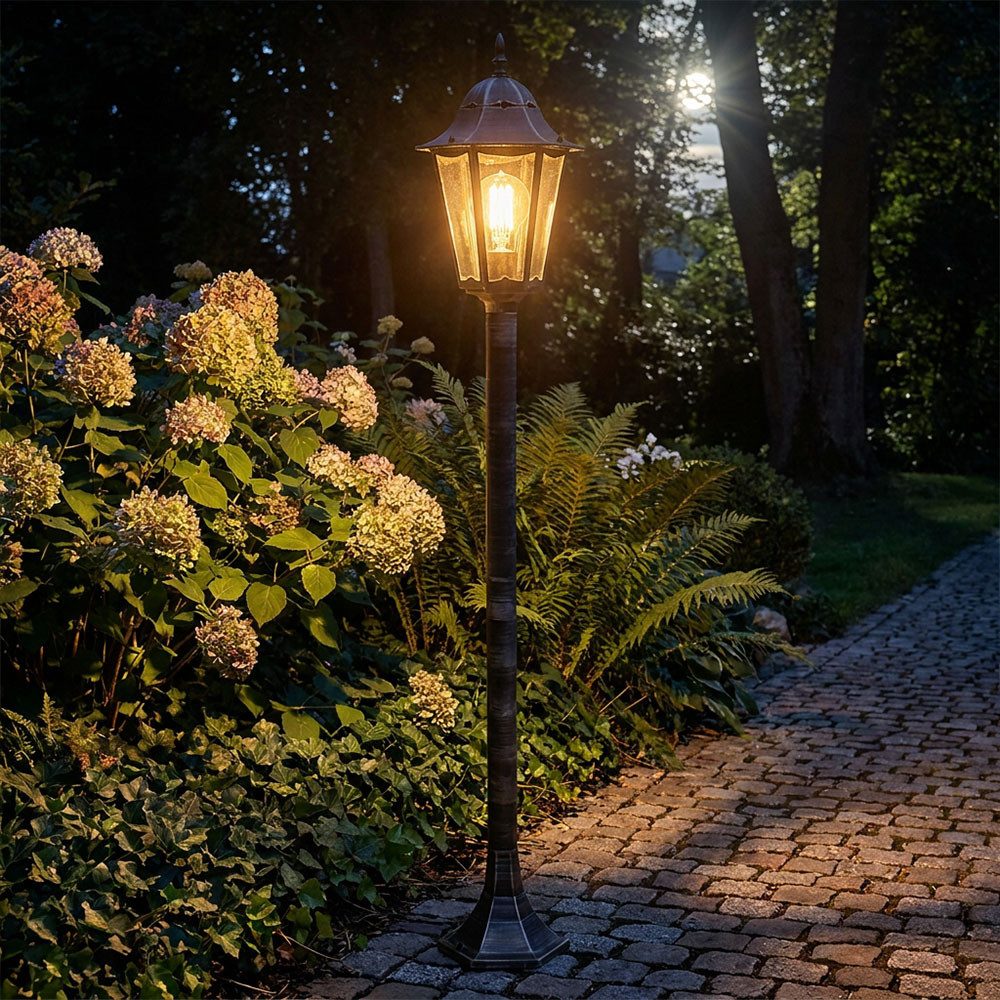 etc-shop LED Außen-Stehlampe, Leuchtmittel inklusive, Warmweiß, LED Gartenlaterne für Draußen Außenstehlampe für Garten