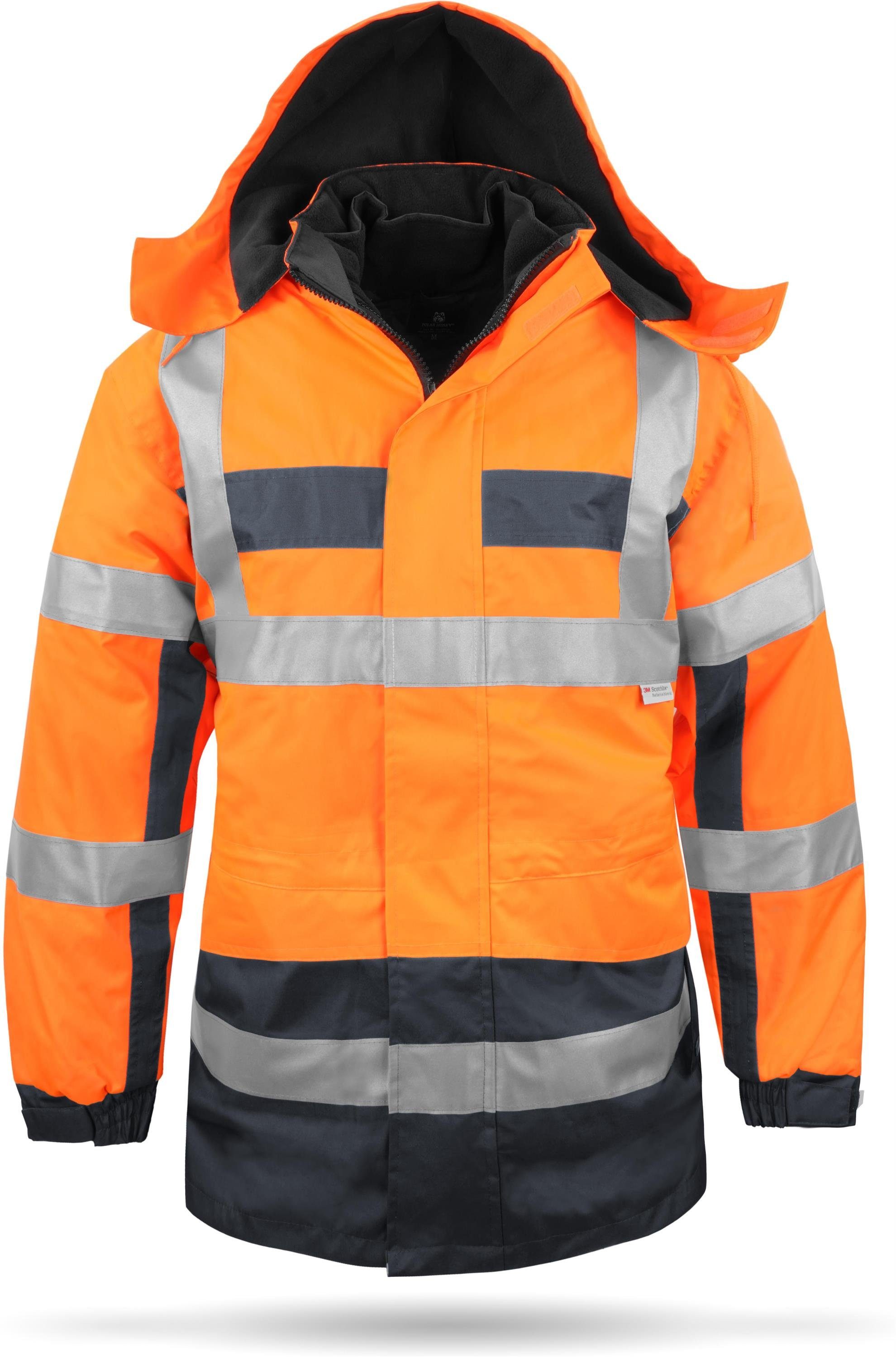 Polar Husky Pilotenjacke Sicherheitsjacke 4-in-1 Warnschutzparka