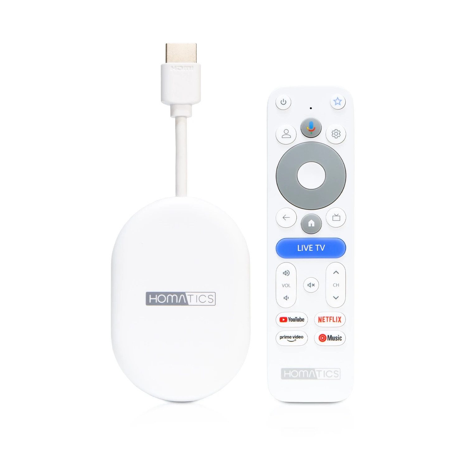 Homatics Dongle Lite 4K V2 Google TV Multimedia-Player Audio-Receiver