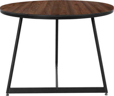andas Esstisch Adak (1-St), mit Tischplatte in Walnußoptik mit fühlbare Struktur, Höhe 78 cm