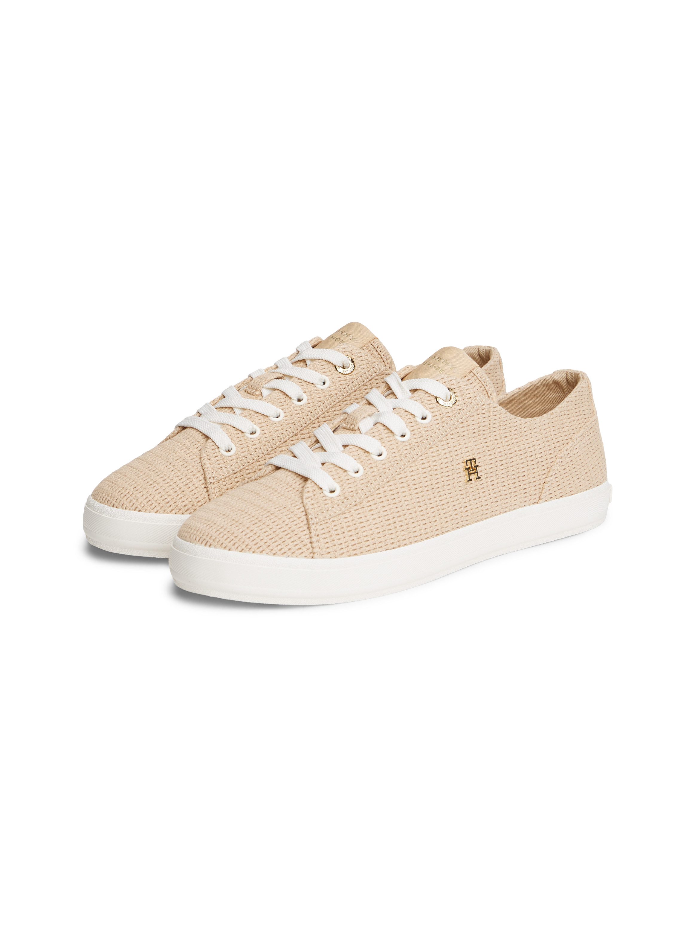 Tommy Hilfiger TH CHIC FOXING SNEAKER Plateausneaker Freizeitschuh, Schnürer, Halbschuh mit Logo-Emblem