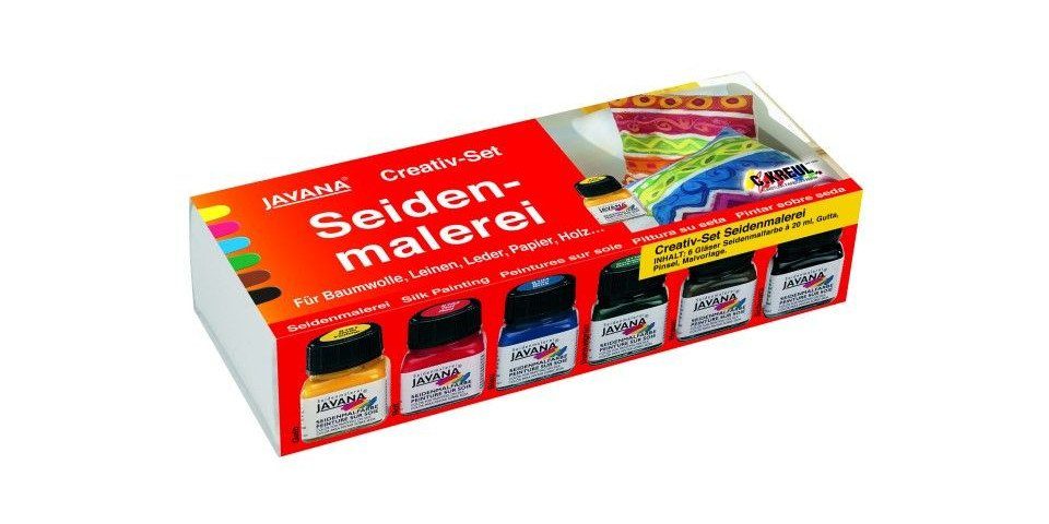 Kreul Textilfarbe Kreul JAVANA Seidenmalfarben-Set Grundfarben