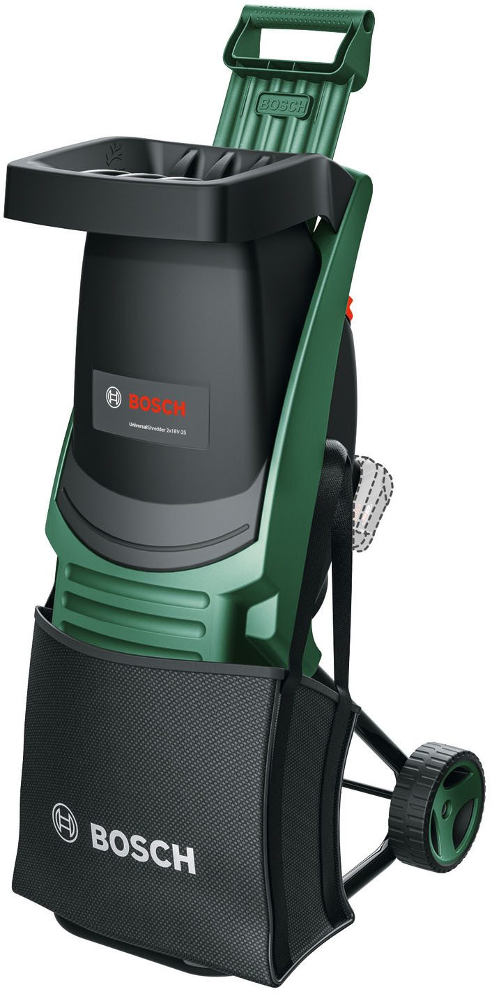 Bosch Home & Garden Häcksler UniversalShredder 2x18V-25, 2,5 cm max. Astdurchmesser, ohne Akku und Ladegerät