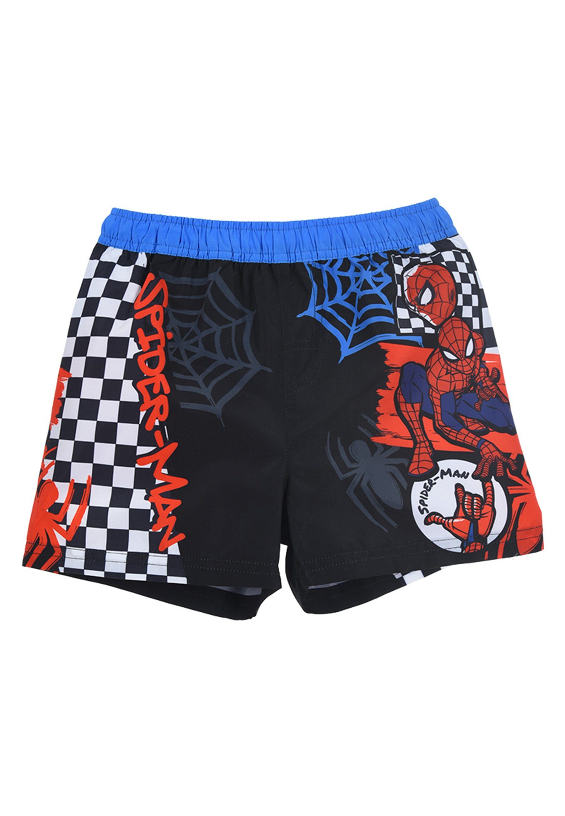 Spiderman Badeshorts Badehose Bermuda-Shorts Kinder Badepants Marvel Schwarz Jungen