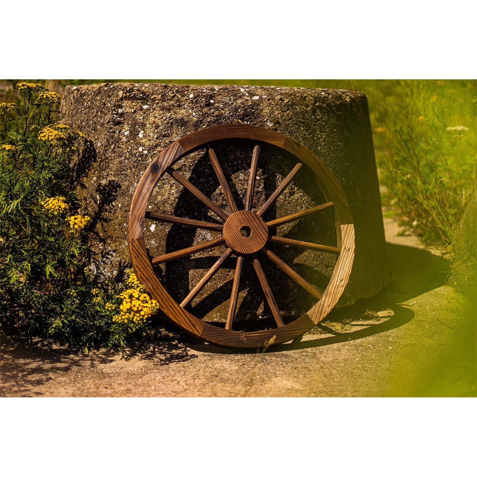 HTI-Line Gartenfigur Wagenrad Sommerset, (Stück, 1 günstig online kaufen
