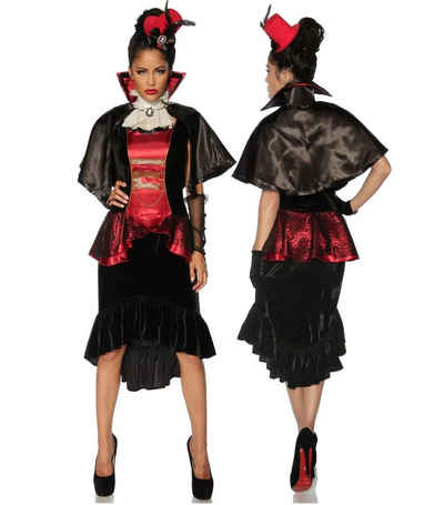 Vampir-Kostüm 4-tlg. Gothic-Vampir-Kostüm Teufel-Outfit Karneval Halloween