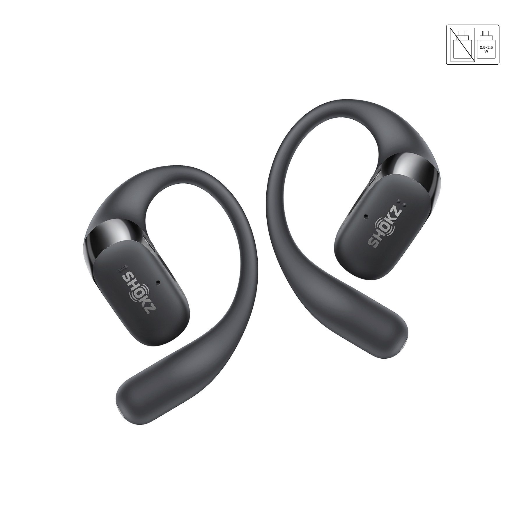 Shokz Shokz OpenFit 2+ Bluetooth-Kopfhörer (Active Noise Cancelling (ANC), Spritzwassergeschützt)