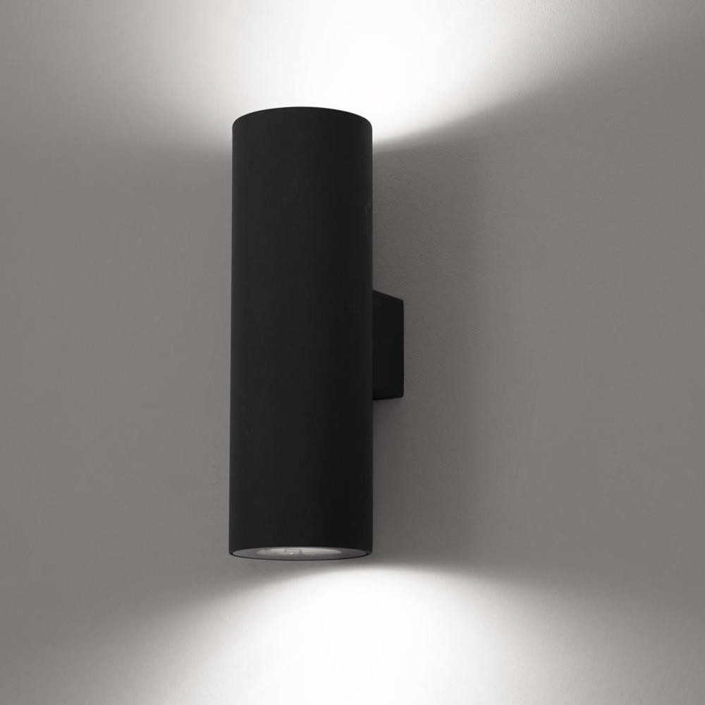 Nova Luce Deckenleuchten LED Wandleuchte Alp in Schwarz-matt IP65, LED