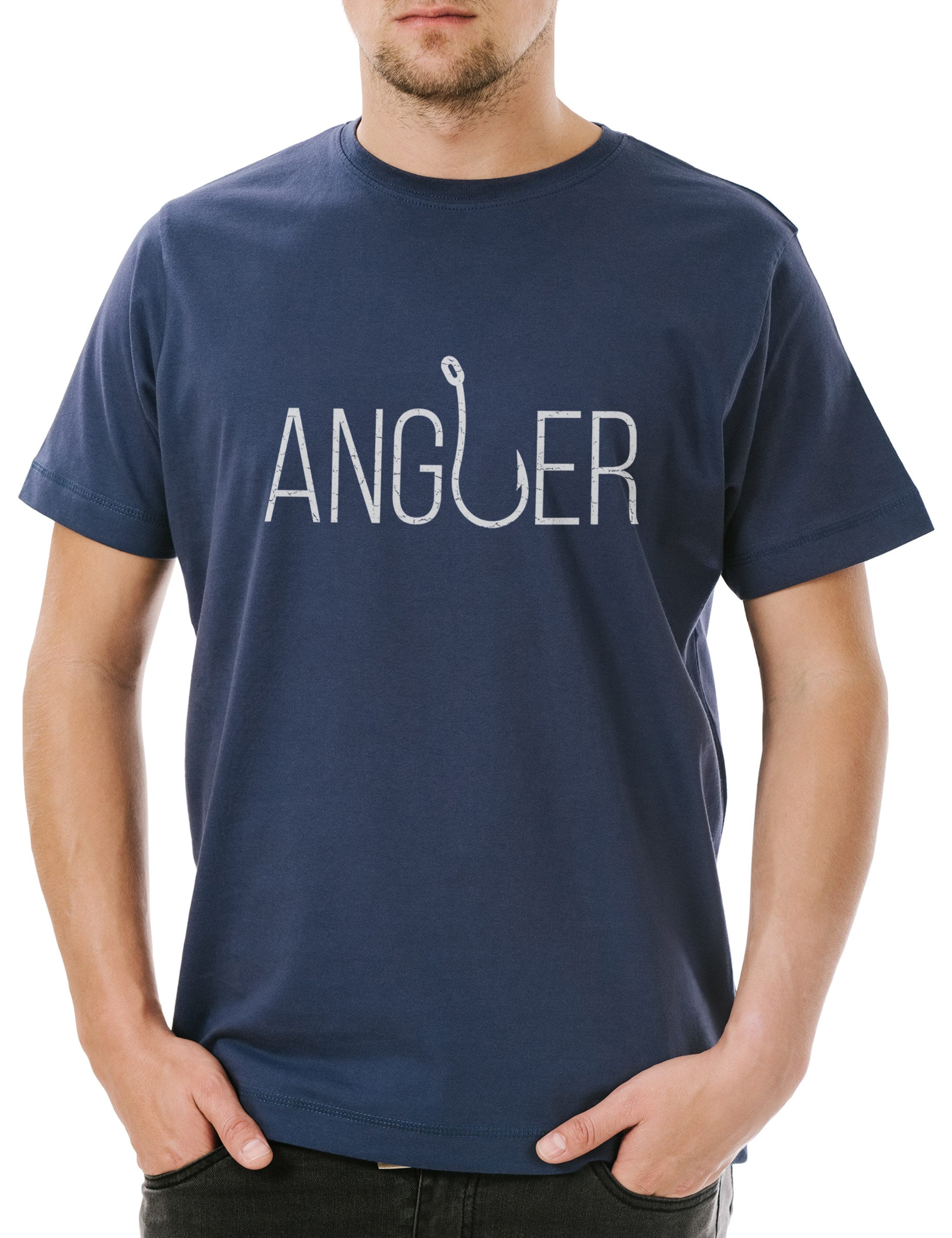 Urban Backwoods Print-Shirt Angler Herren T-Shirt günstig online kaufen