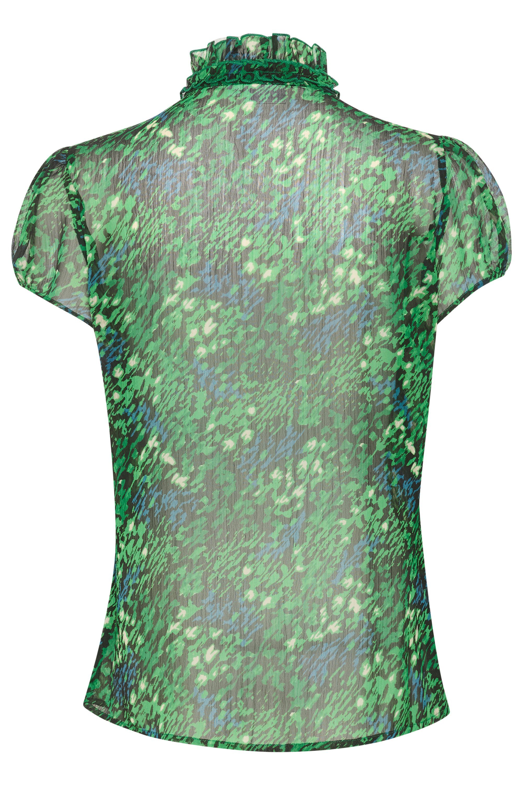 Saint Tropez Kurzarmhemd Langarm LiljaSZ - Verdant Blooms Hemd Brushed Green