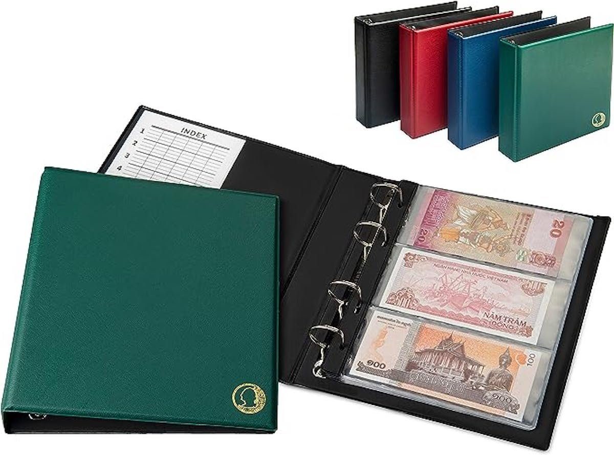 MC.Sammler Sammleretui MC.Sammler Banknoten - Album mit 20 Hüllen für 50 Banknoten