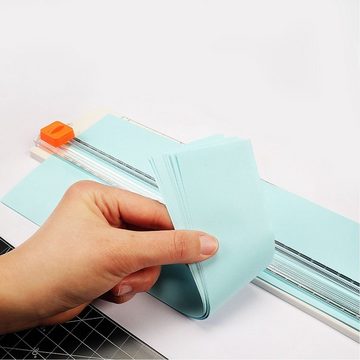 SOTOR Papierschneidegerät Papierschneider, Papierschneidemaschine Schneidegerät Automatischer, Zweischneidige Klinge, bis zu 10 A4-Blätter gleichzeitig
