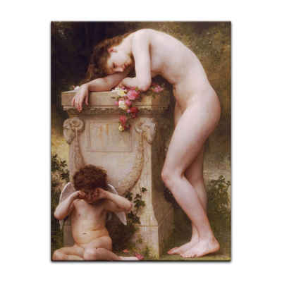Bilderdepot24 Leinwandbild Alte Meister - William-Adolphe Bouguereau - Die Elegie, Menschen
