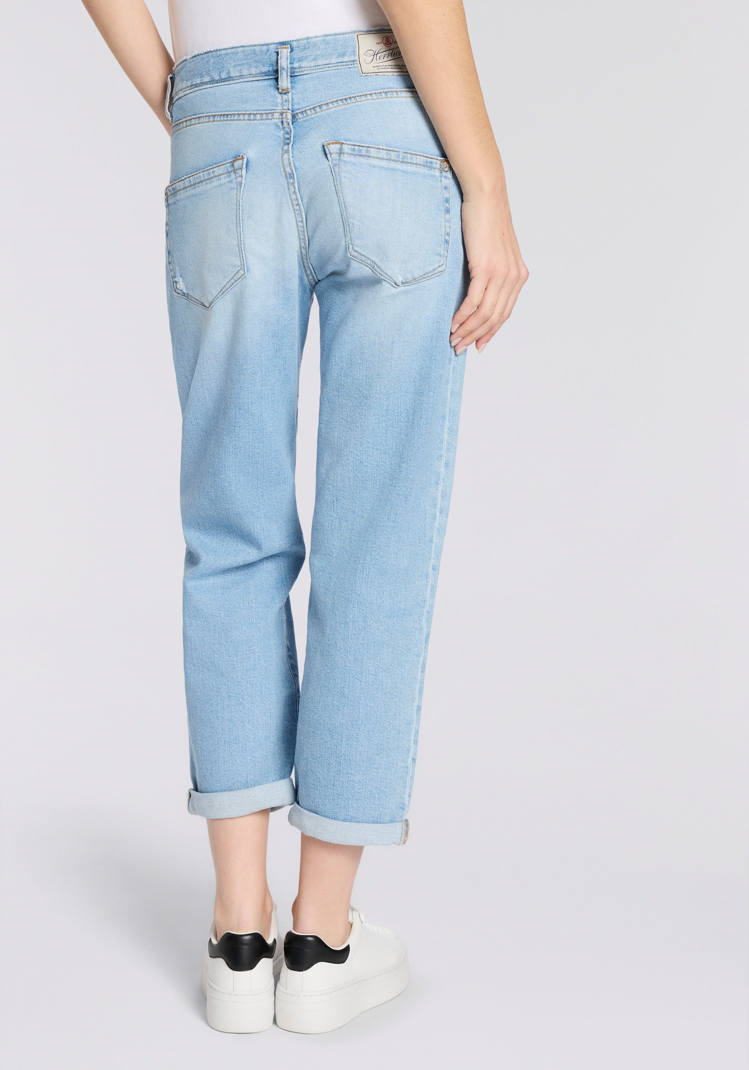 Herrlicher Boyfriend-Jeans Shyra Tap Denim High Waist mit Umschlagsaum