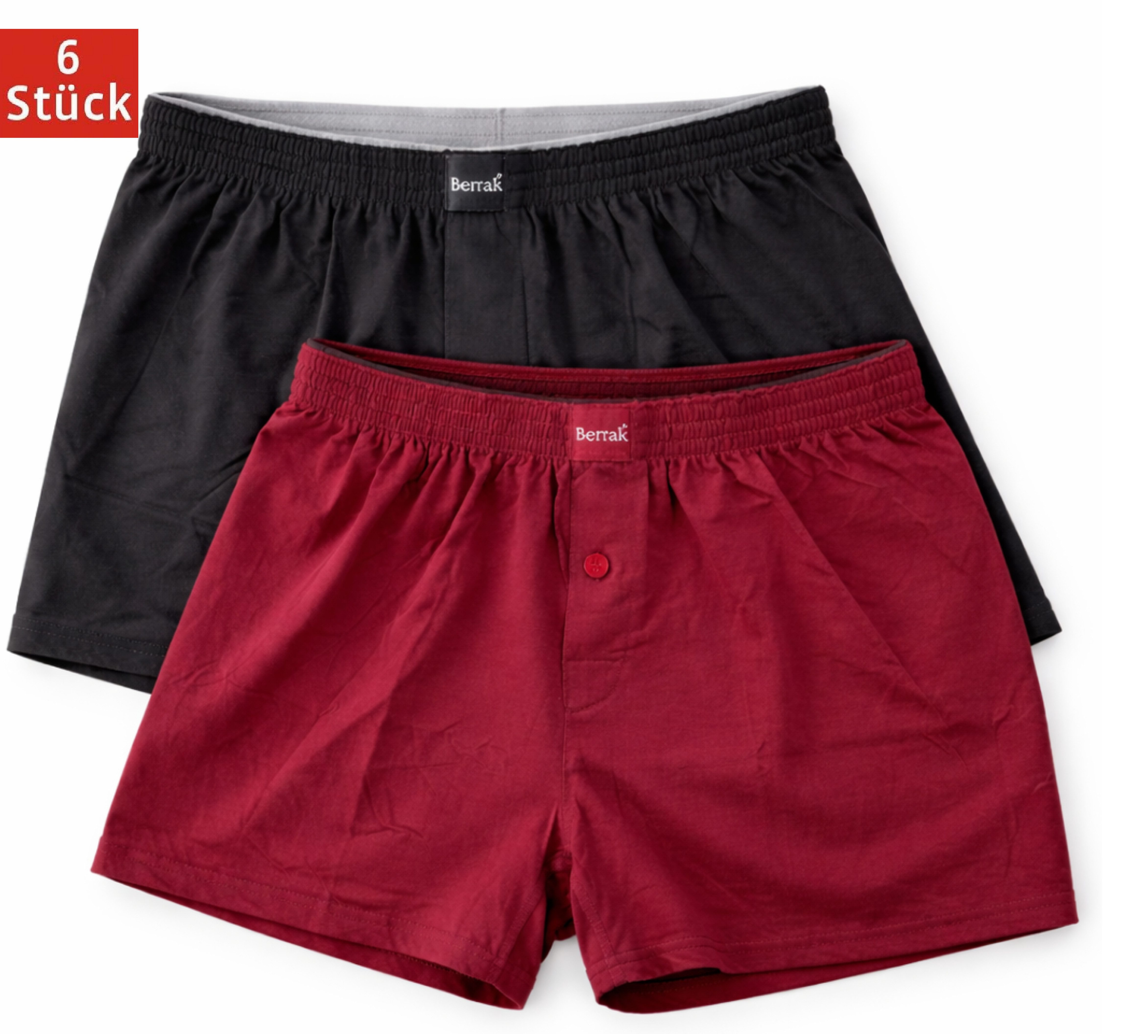 DDOnlineShop Boxershorts (6 er-Pack) unterhosen für Herren (Spar-Set, 6-St., 6er-Pack) Premium Qualität 1099
