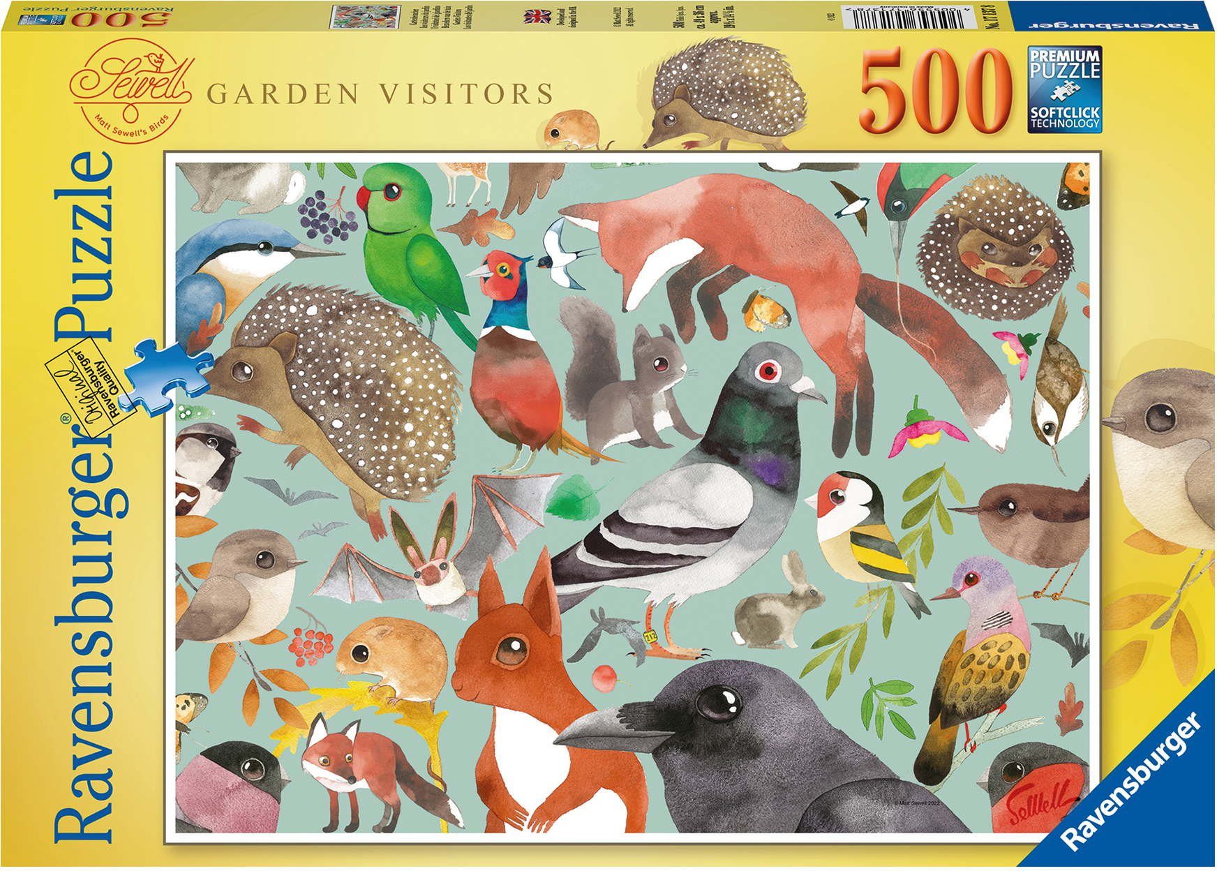 Puzzle 500 Teile Puzzle Garden Visitors 17137