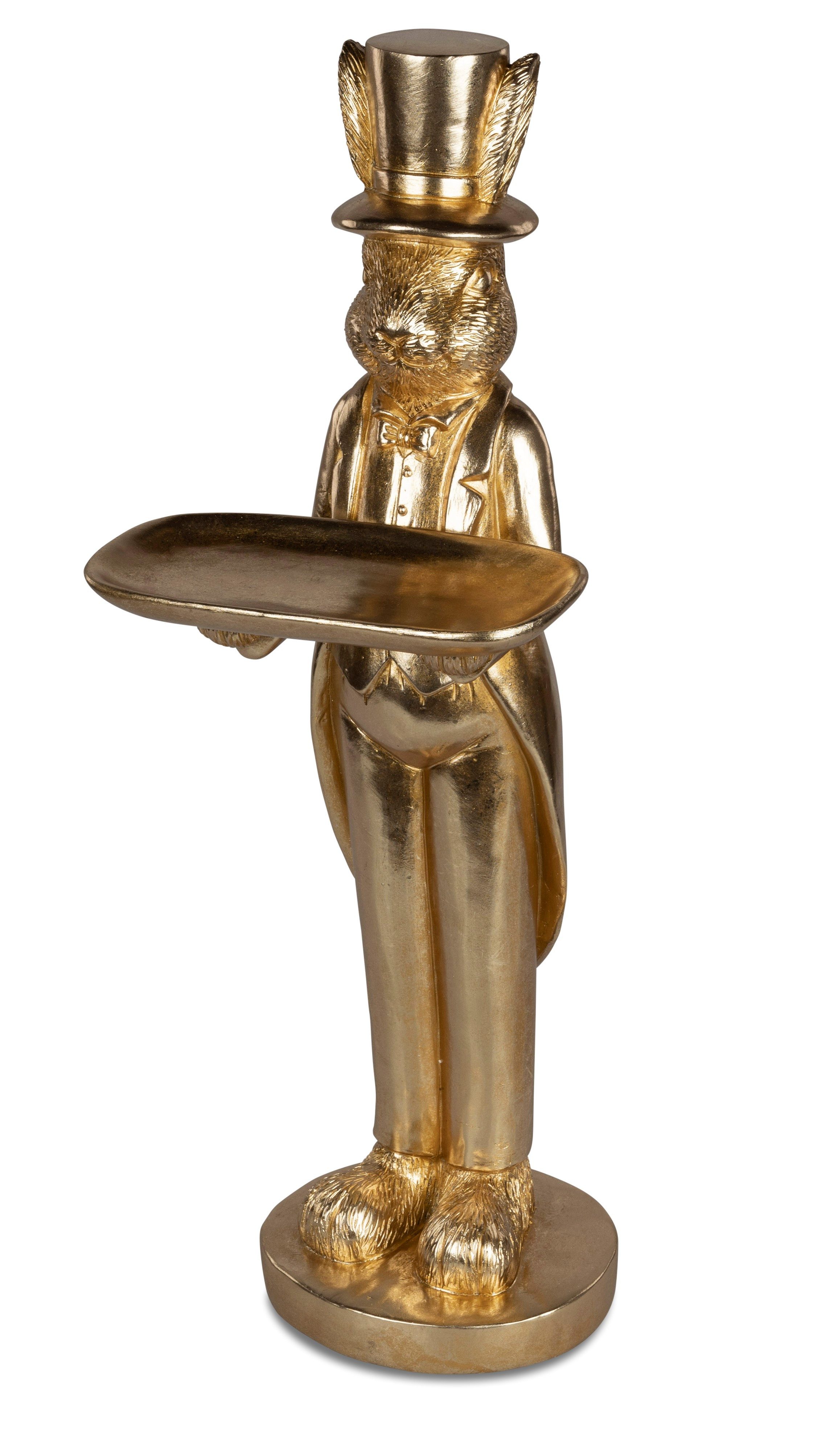 formano Dekofigur Osterzeit, Höhe: 66cm, Farbe: Gold, Motiv: Hase