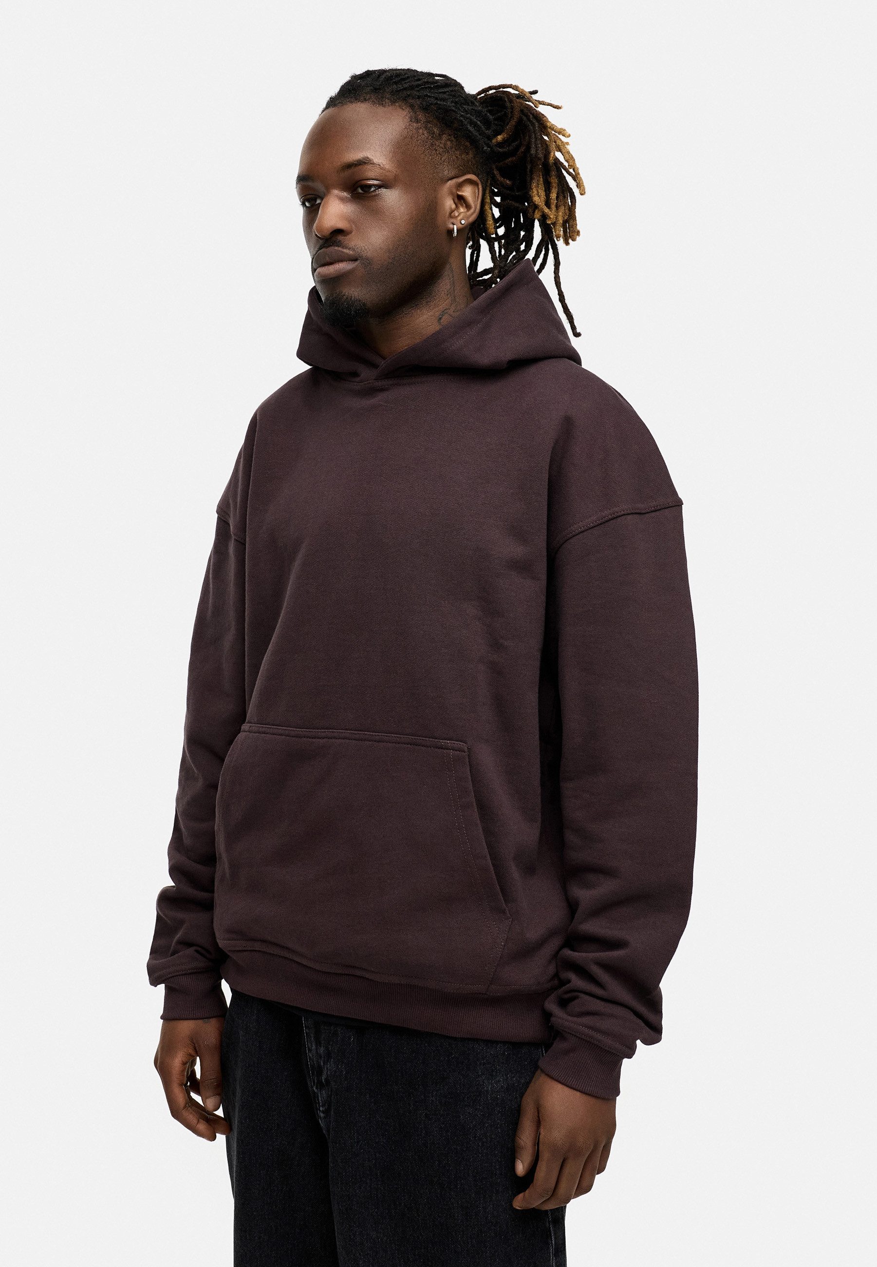 BEHYPE STUDIOS Hoodie IM OVERSIZE FIT Herren Cord-less Kapuzenpullover lockeres Kapuzen-Sweatshirt Sweater