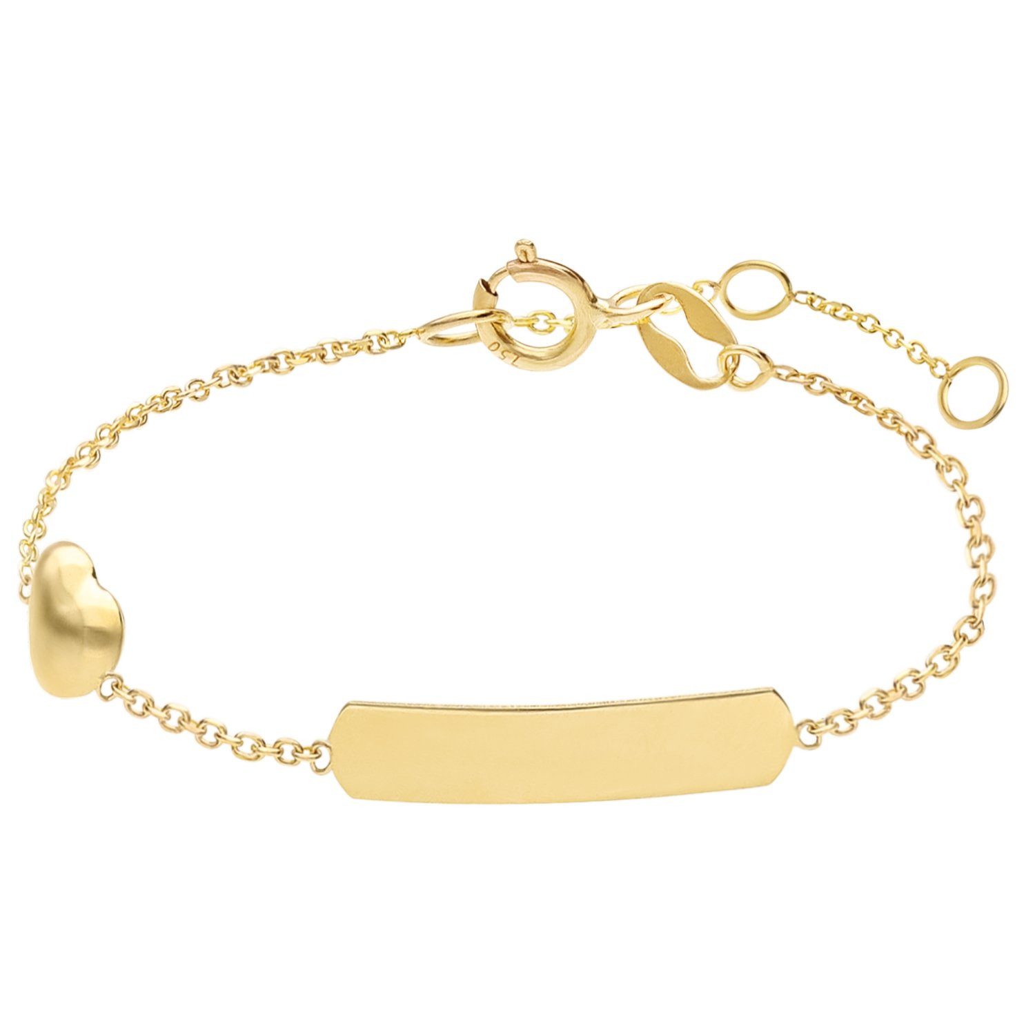 LUCARDI Armband mit Gravur Armband - 585 Gold - Gold - Kinder