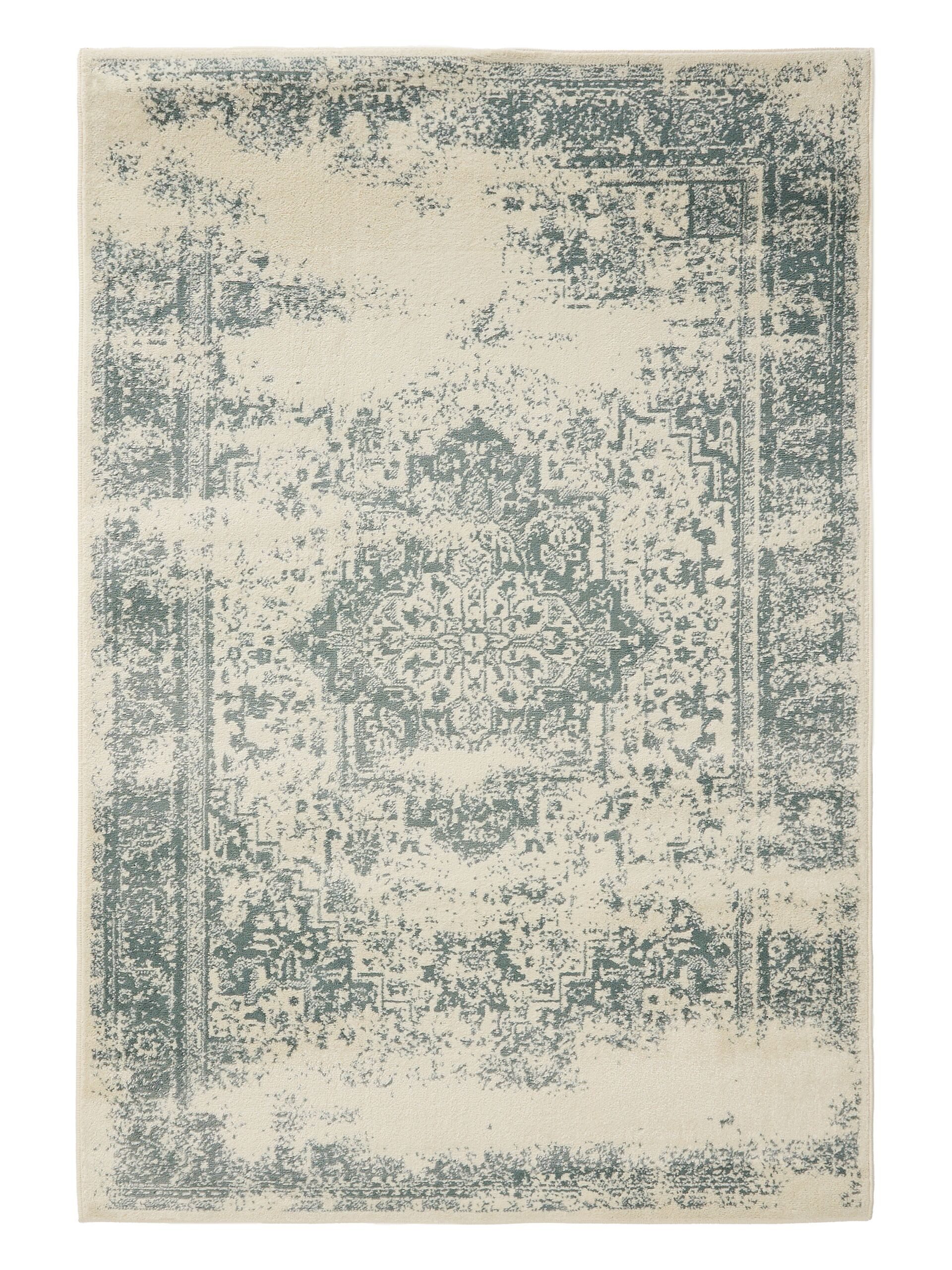 Interiyou Teppich Suzuka, Rechteckig, Höhe: 6 mm, Teppich Kurzflor, Vintage, Orientalisch, Wohn- und Schlafzimmer