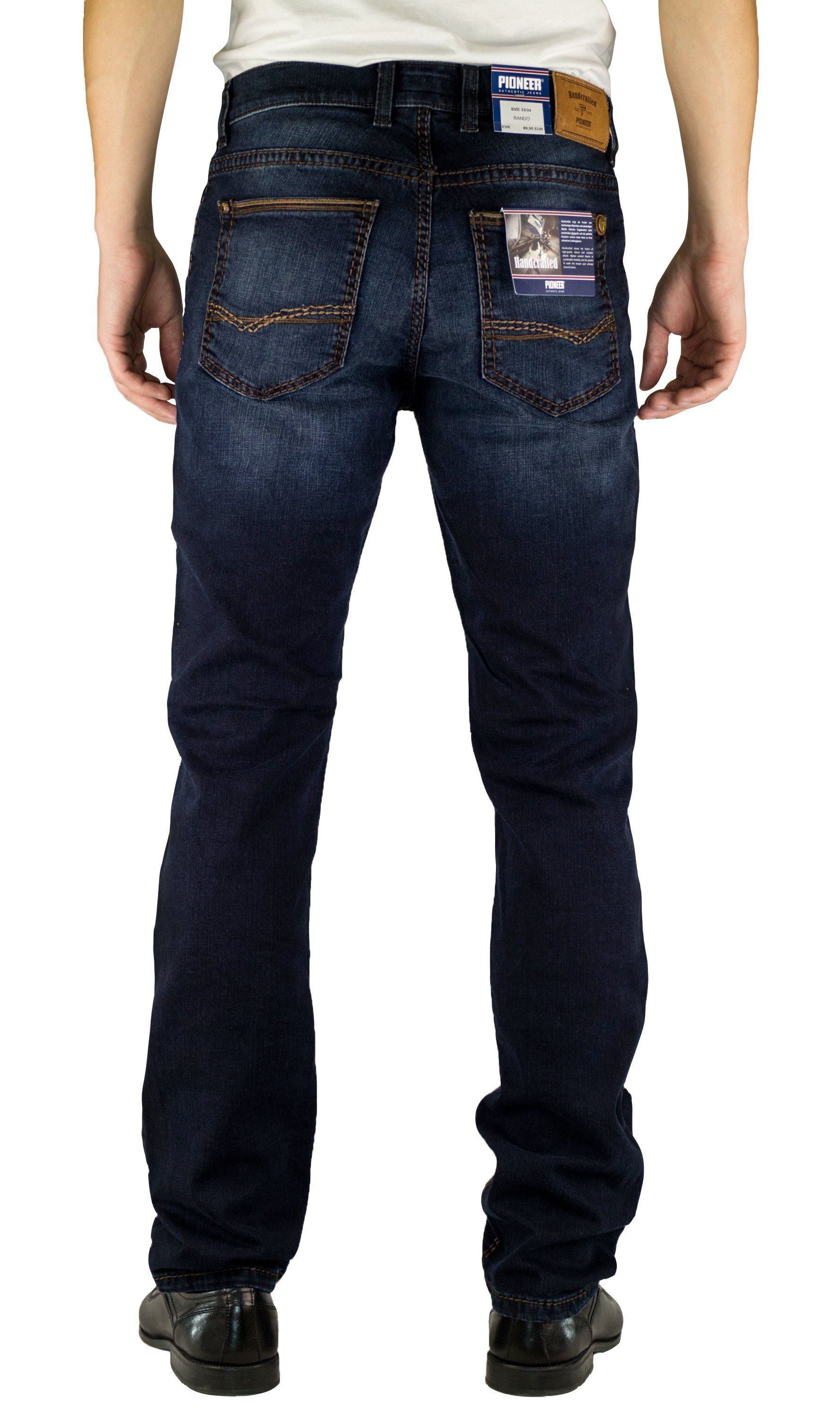 Pioneer Authentic Jeans 5-Pocket-Jeans PIONEER RANDO dark blue used buffies  1654 9822.441
