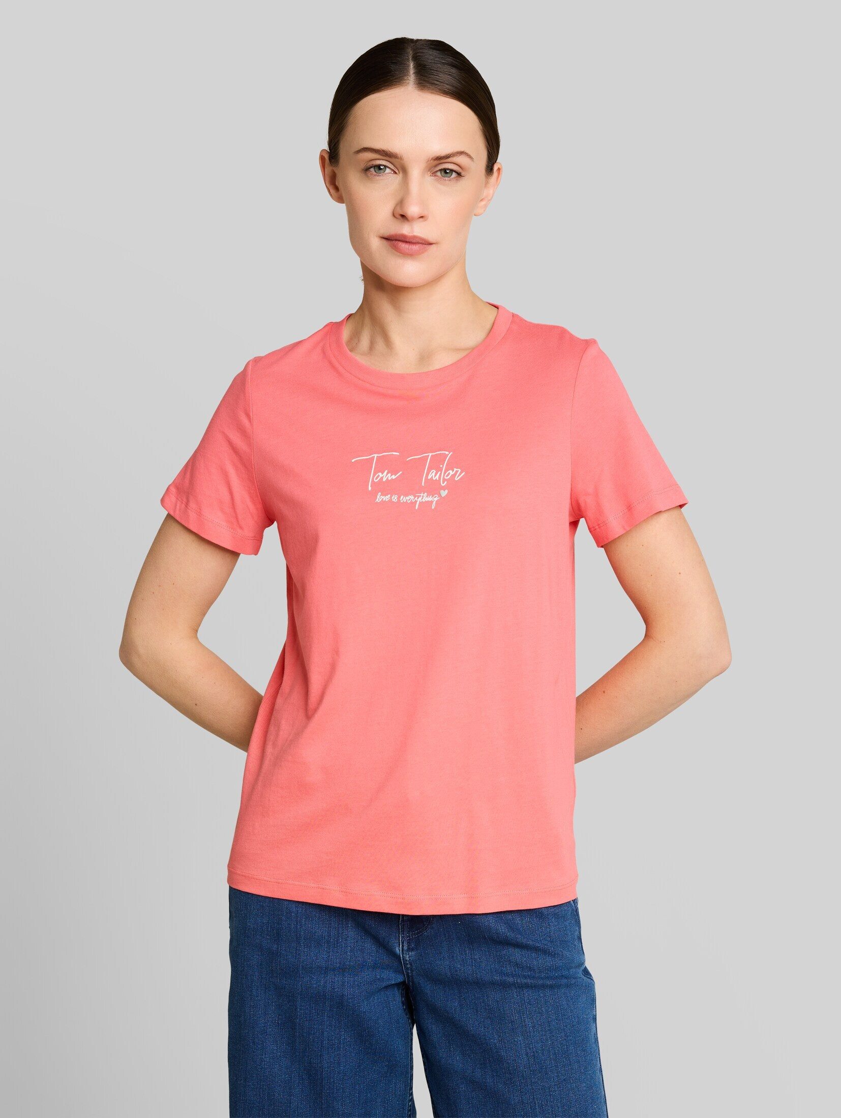 TOM TAILOR T-Shirt T-Shirt T-Shirt mit Logo-Print