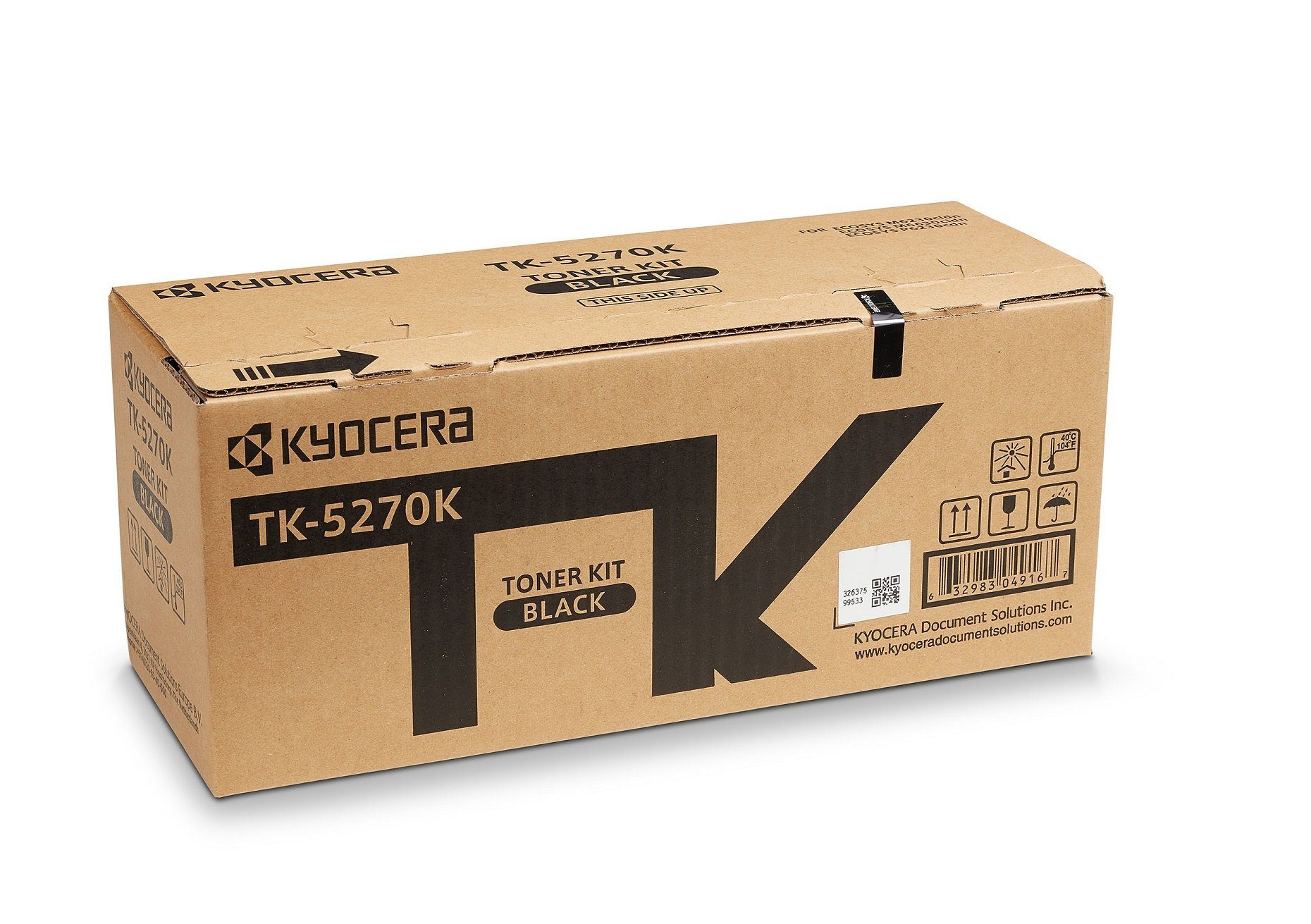 Schwarz 1 Original Stück(e) TK-5270K Tonerpatrone Tonerkartusche KYOCERA Kyocera