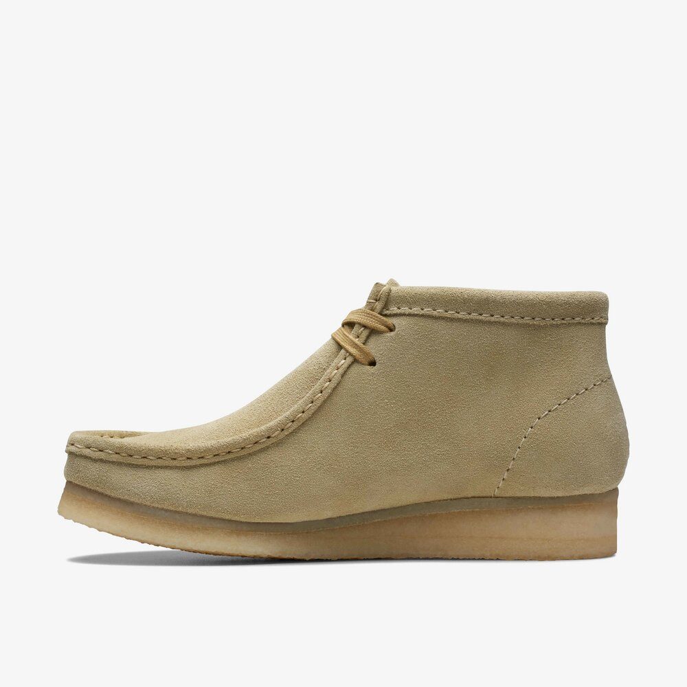 Clarks Clarks - Wallabee Boot. - Beige Stiefel