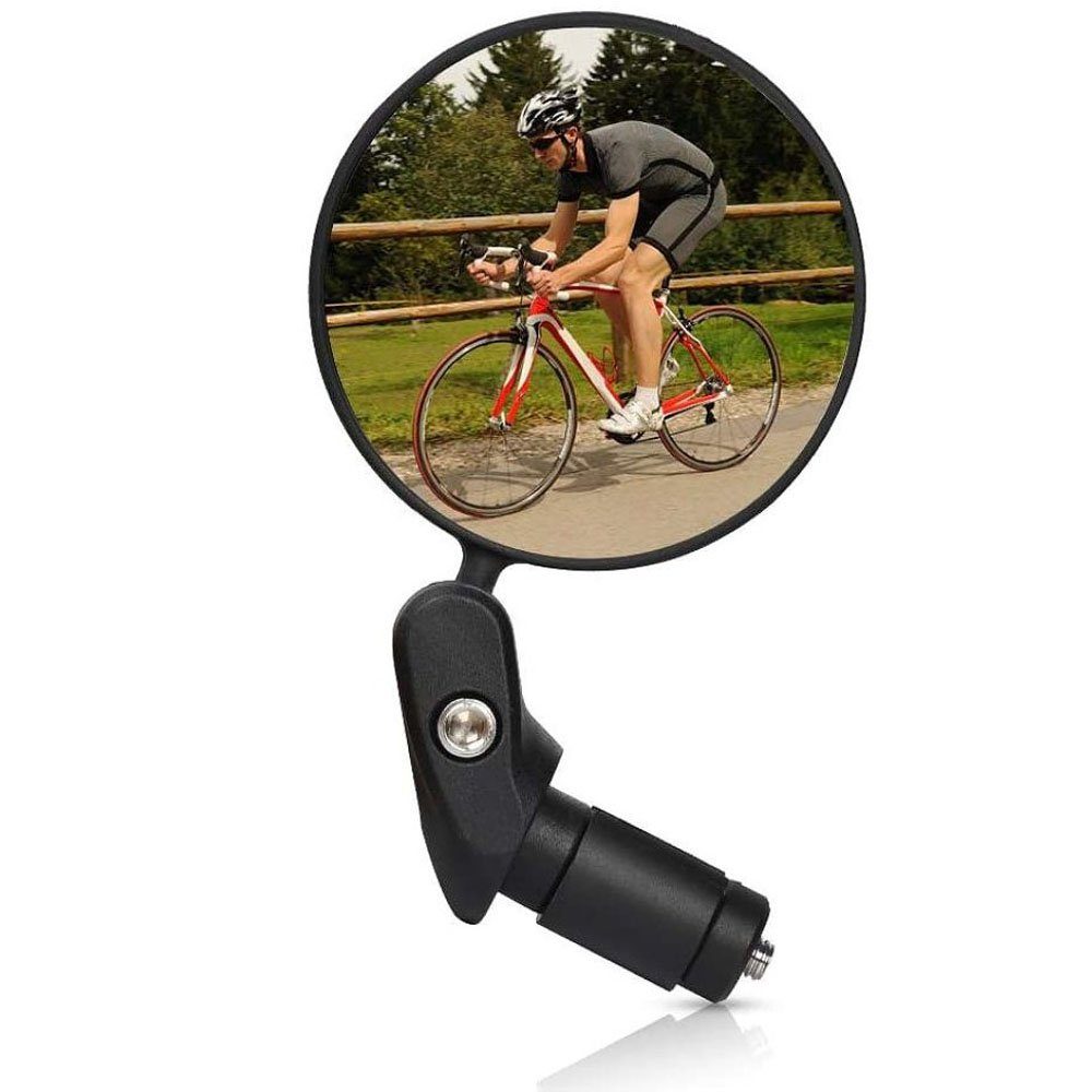 Mini schwarz 360 ° drehbare Lenker Glas Spiegel Rückansicht für Rennrad FahrradZ 