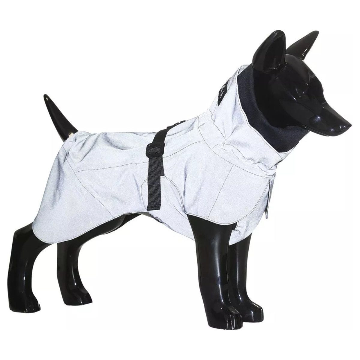 PAIKKA Hunderegenmantel Hunde Regenmantel reflektierend "Visibility Raincoat" dark/anthrazit
