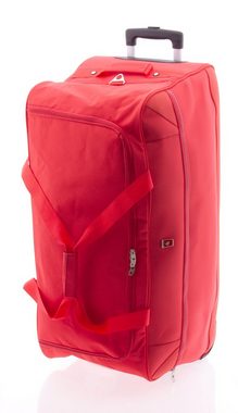 GLADIATOR Reisetasche mit Rollen - JUMBO - 80 cm - 104 Liter - Rollentasche, Trolleytasche, Gewicht: 2,8 kg, Trolley-Reisetasche Sporttasche - rot
