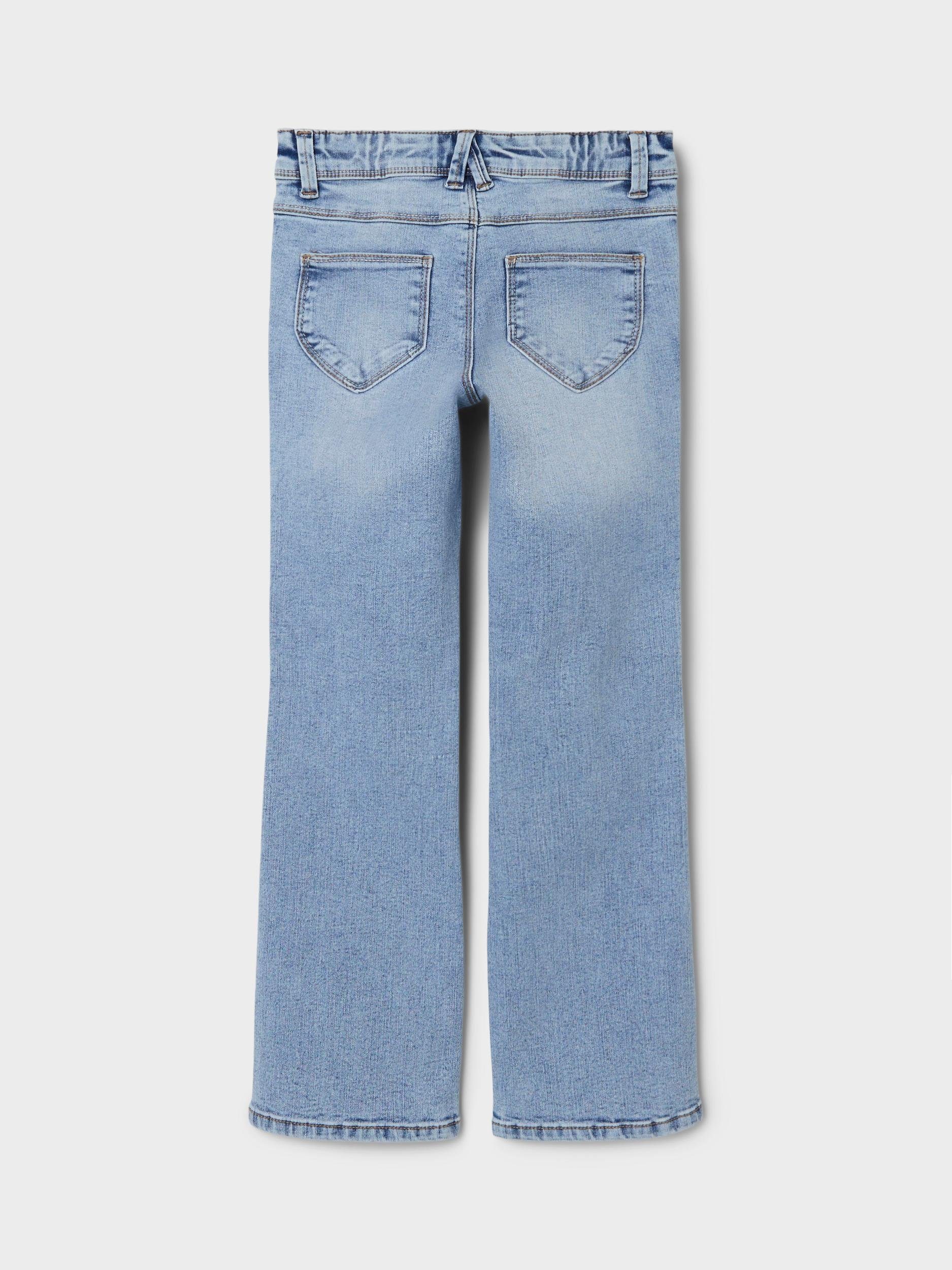 SKINNY Name NKFPOLLY JEANS mit Blue It 1142-AU NOOS Denim Stretch BOOT Light Bootcut-Jeans