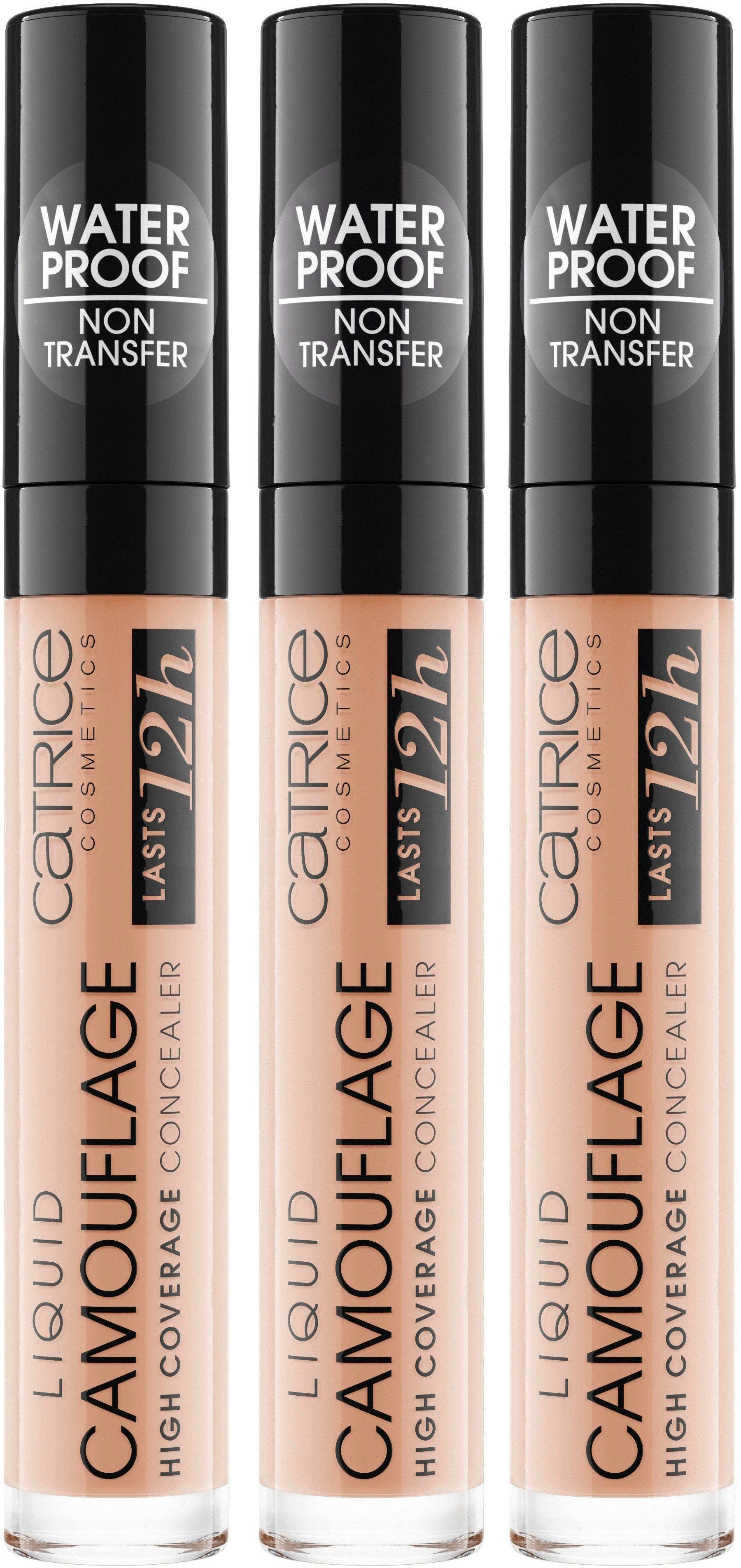 High Coverage, Light Concealer Liquid Beige Camouflage Pack 020 3er Catrice