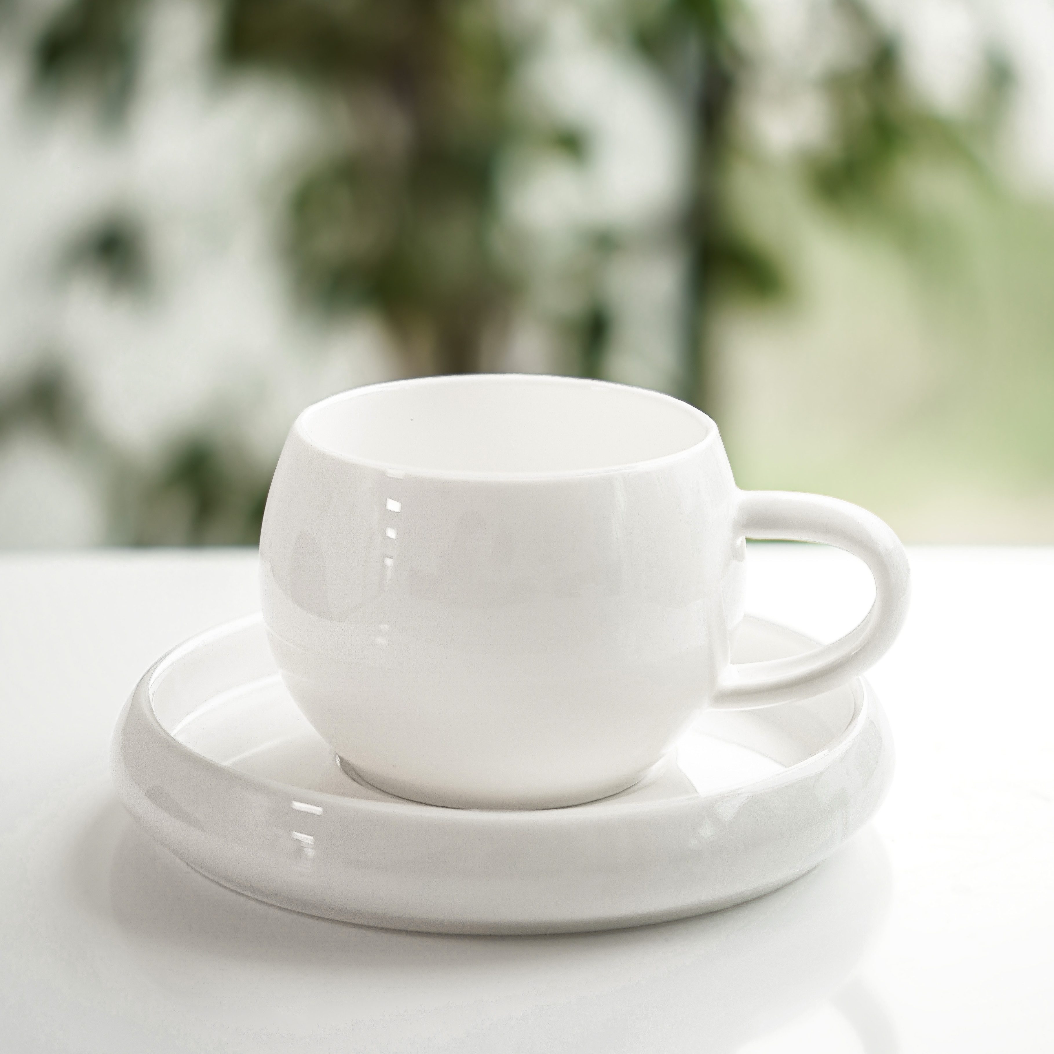 Almina Kaffeeservice Lissa Bonna Kaffeetassen mit Untertellern (12-tlg), 6 Personen, Porzellan, 12-teiliges-Set