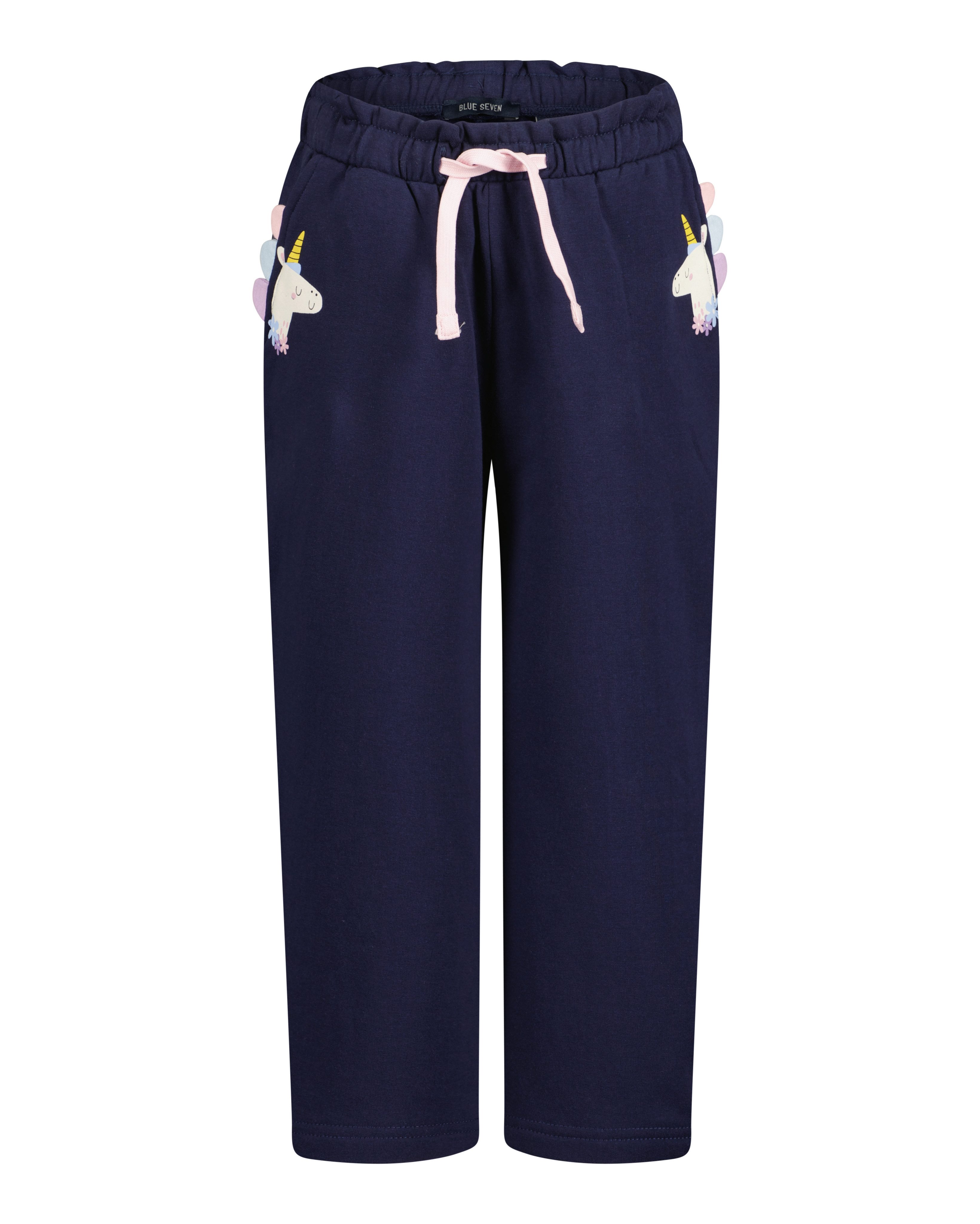 Blue Seven Sweathose Baumwollmischung, Druck mit bewegter Applikation