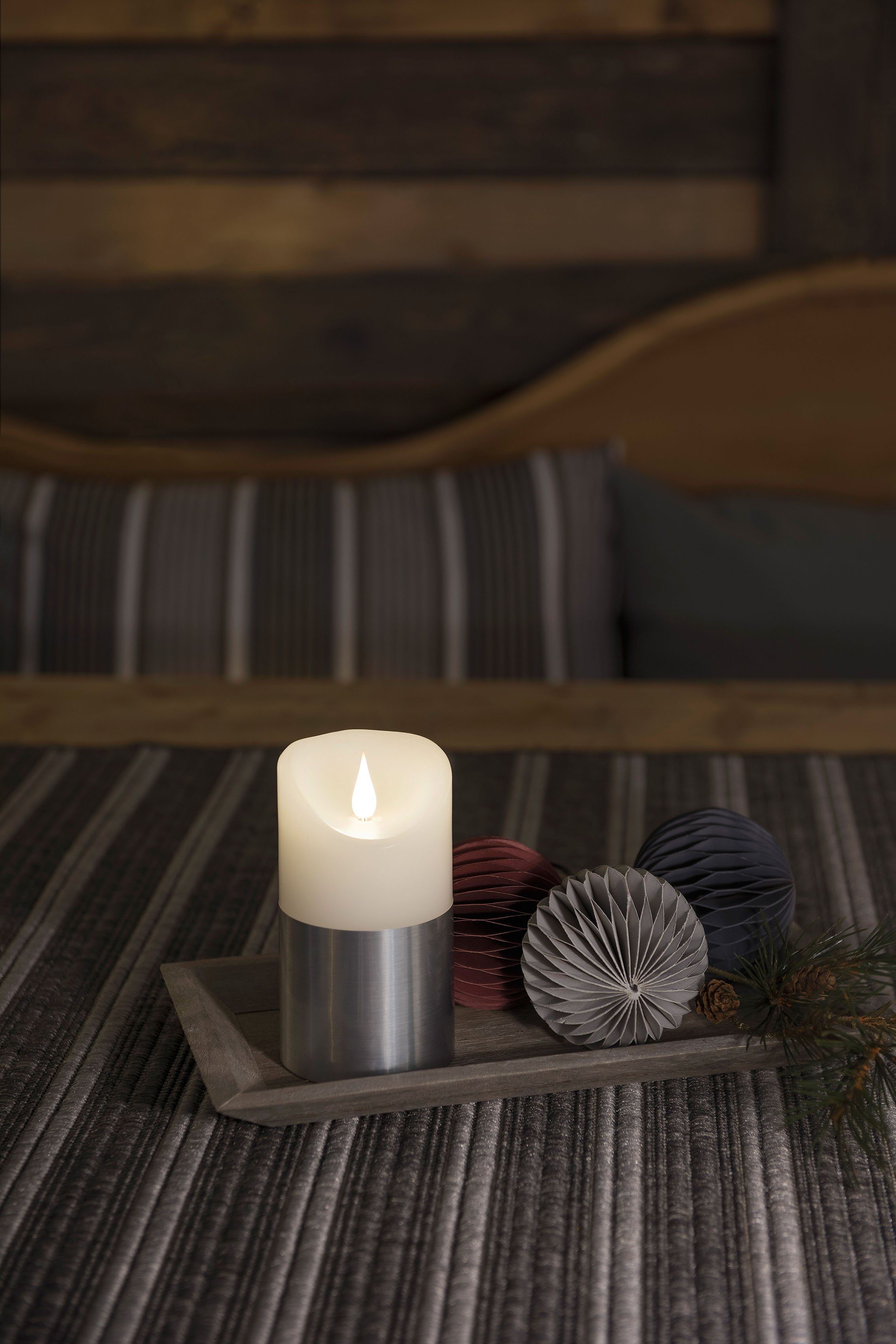 KONSTSMIDE LED-Kerze Weihnachtsdeko (1-tlg), LED Echtwachskerze, günstig online kaufen