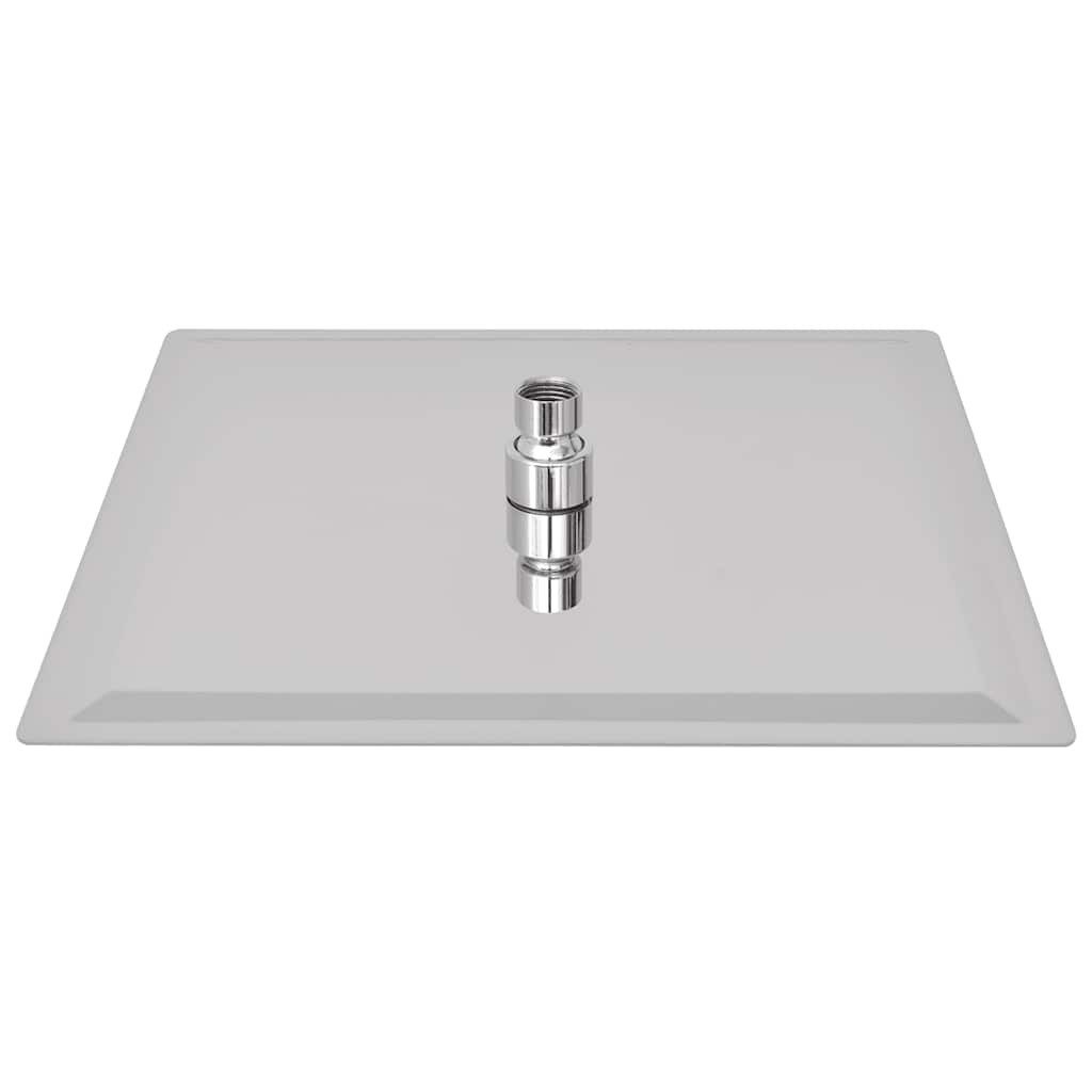 vidaXL Regenduschkopf Regenbrause Edelstahl 30x30 cm Quadratisch, (1-tlg), Duschkopf 30x30cm Eckig Kopfbrause Regendusche Regenbrause Brausekopf – Bild 3 von 5
