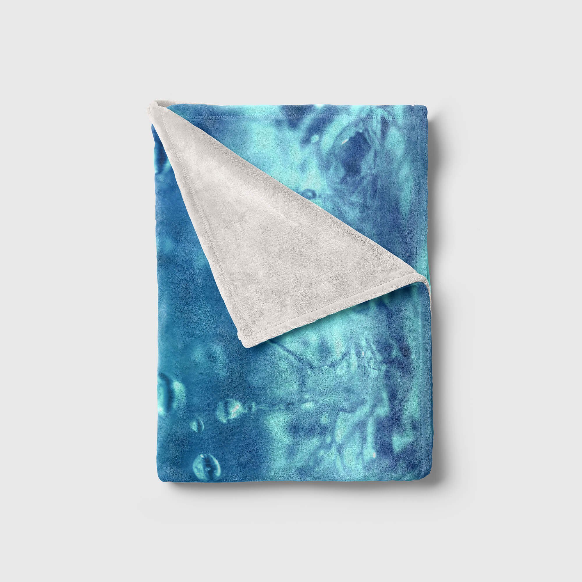 Sinus Art Handtücher Handtuch Strandhandtuch (1-St), Handtuch Baumwolle-Polyester-Mix Rege, Wassertropfen Kuscheldecke Saunatuch Fotomotiv mit