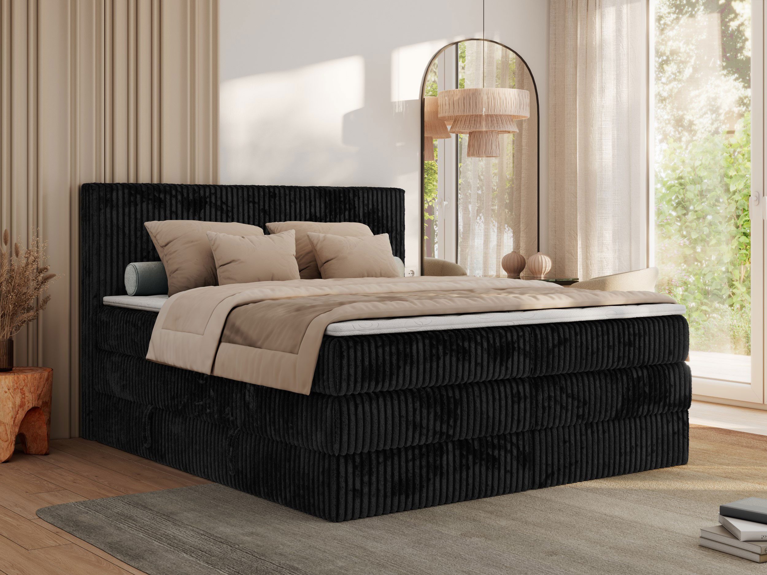 MKS MÖBEL Boxspringbett TILIANO KING (Packung, günstig online kaufen