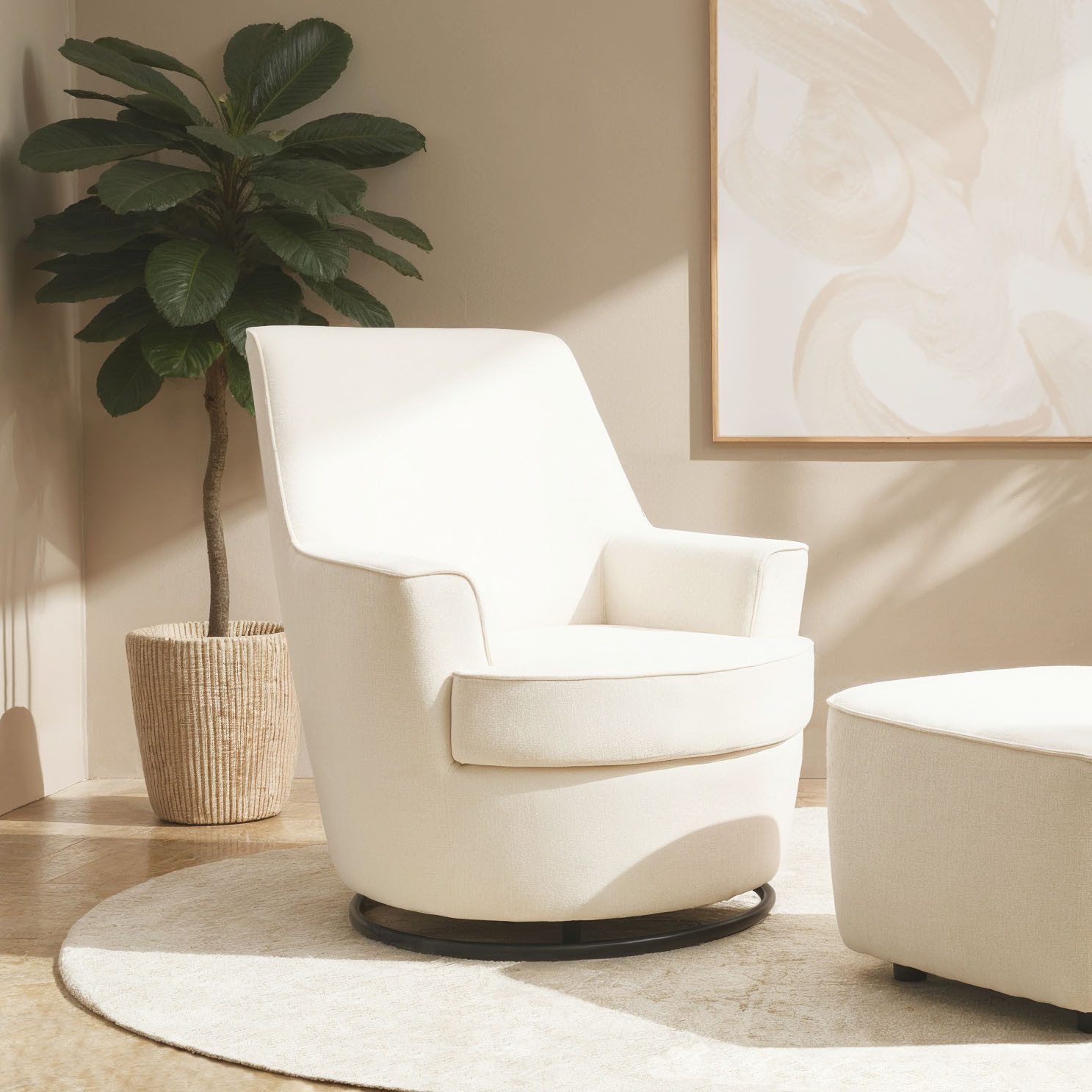 INOSIGN Drehsessel "HETTY, Drehsessel mit Wippfunktion, Lese-Sessel in Cord günstig online kaufen