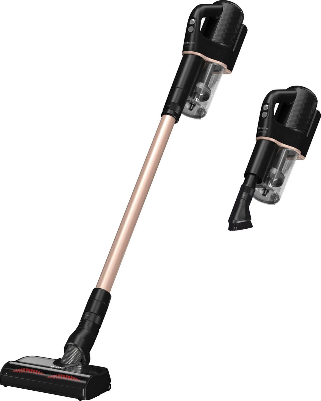 Miele Akku-Handstaubsauger Duoflex HX1 TotalCare, 2in1-Funktion, 210 W, beutellos, mit Elektrobürste MultiFloor und CarCare Set, Obsidianschwarz Roségold