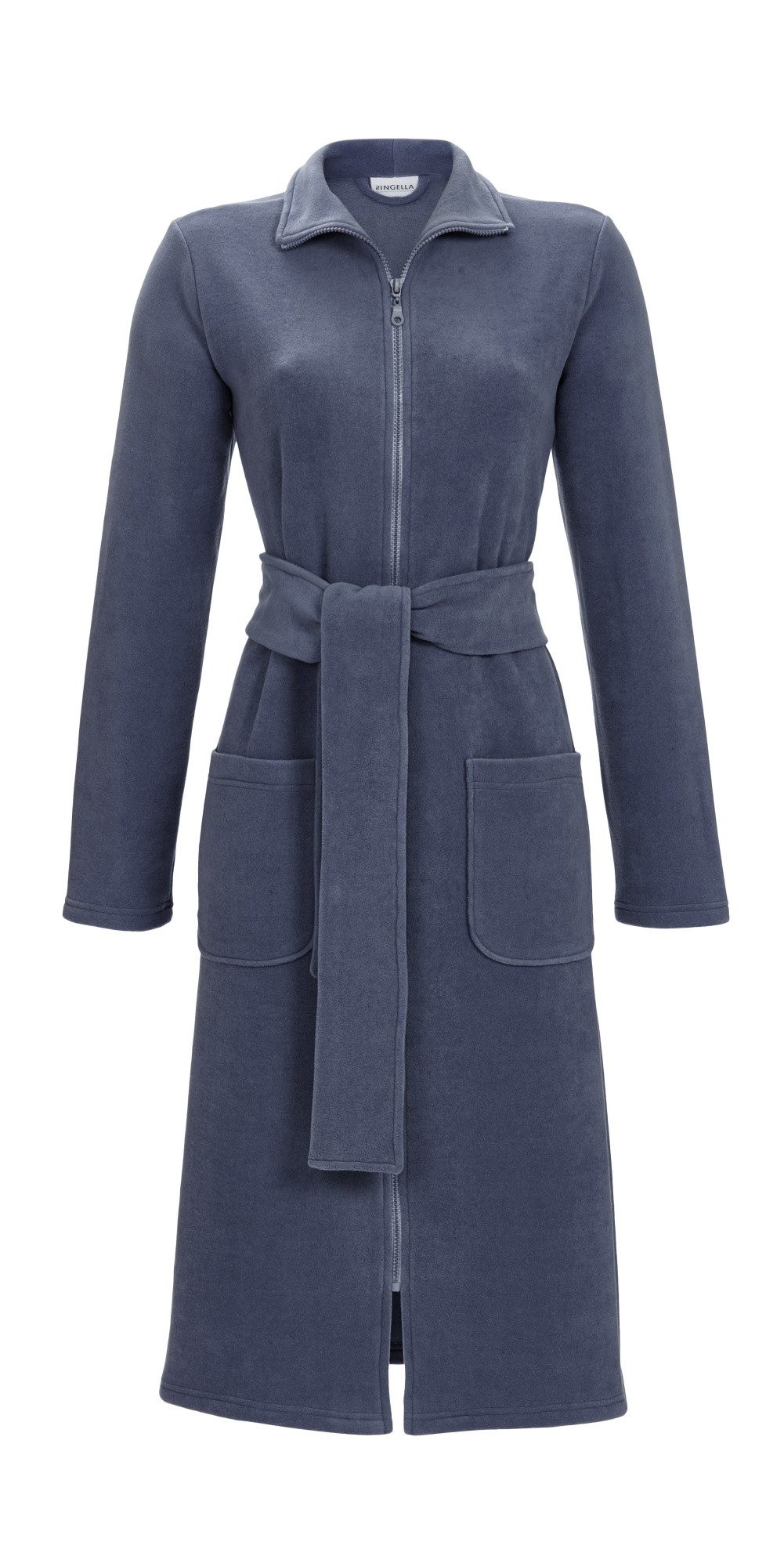 Ringella Damenbademantel mit Reißverschluß und Bindegürtel, Bindegürtel, Re günstig online kaufen