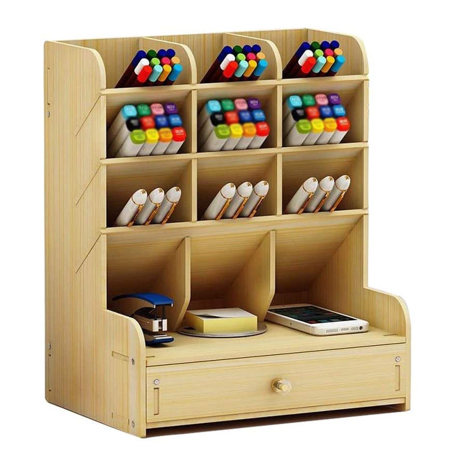 zggzerg Regal-Schreibtisch Schreibtisch-Organizer aus Holz, multifunktional günstig online kaufen
