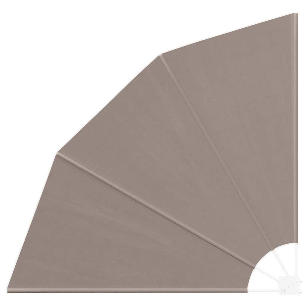 vidaXL Balkonsichtschutz Balkon Sichtschutz Taupe 140 x 140 cm Polyester (1-St)
