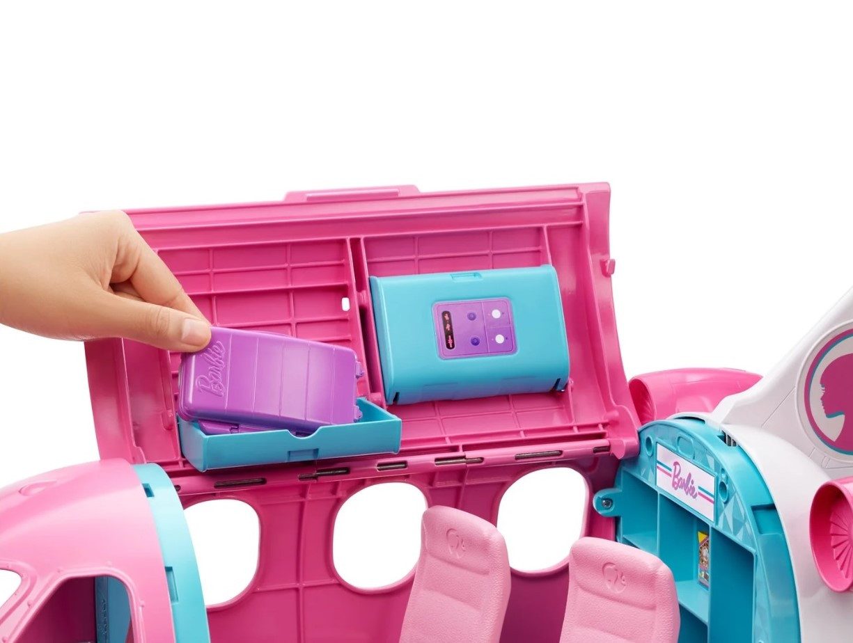 Barbie Spielzeug-Flugzeug Reise Traumflugzeug, (18-tlg)