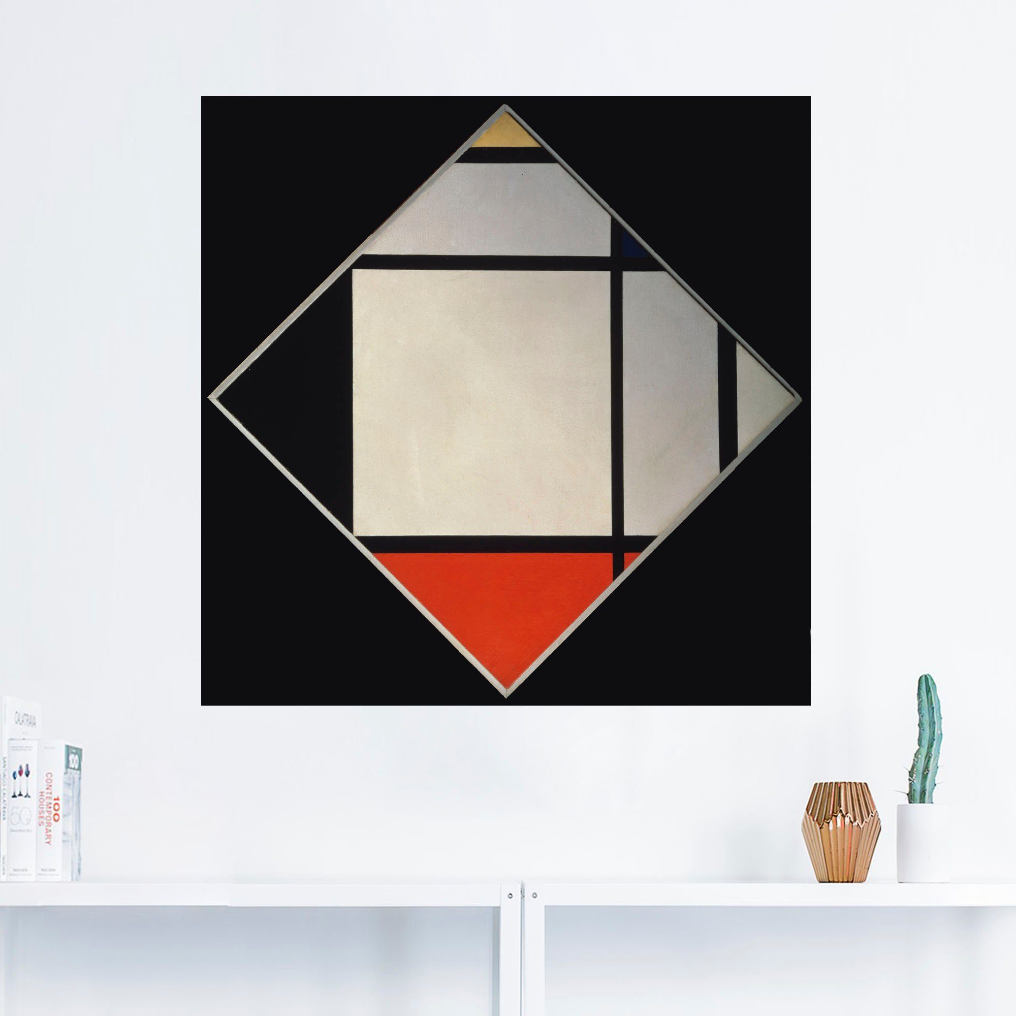 oder Artland Rhombus Muster Wandbild II., versch. St), Größen Wandaufkleber (1 in Leinwandbild, als Alubild, Poster