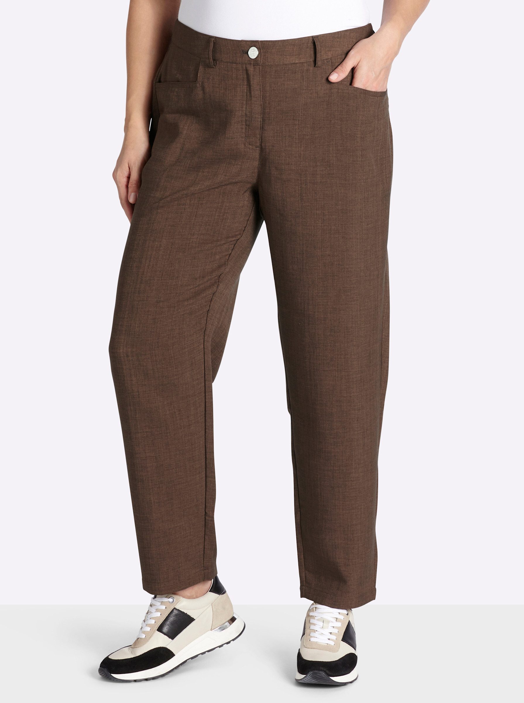 Sheego Jerseyhose Chinohose normal