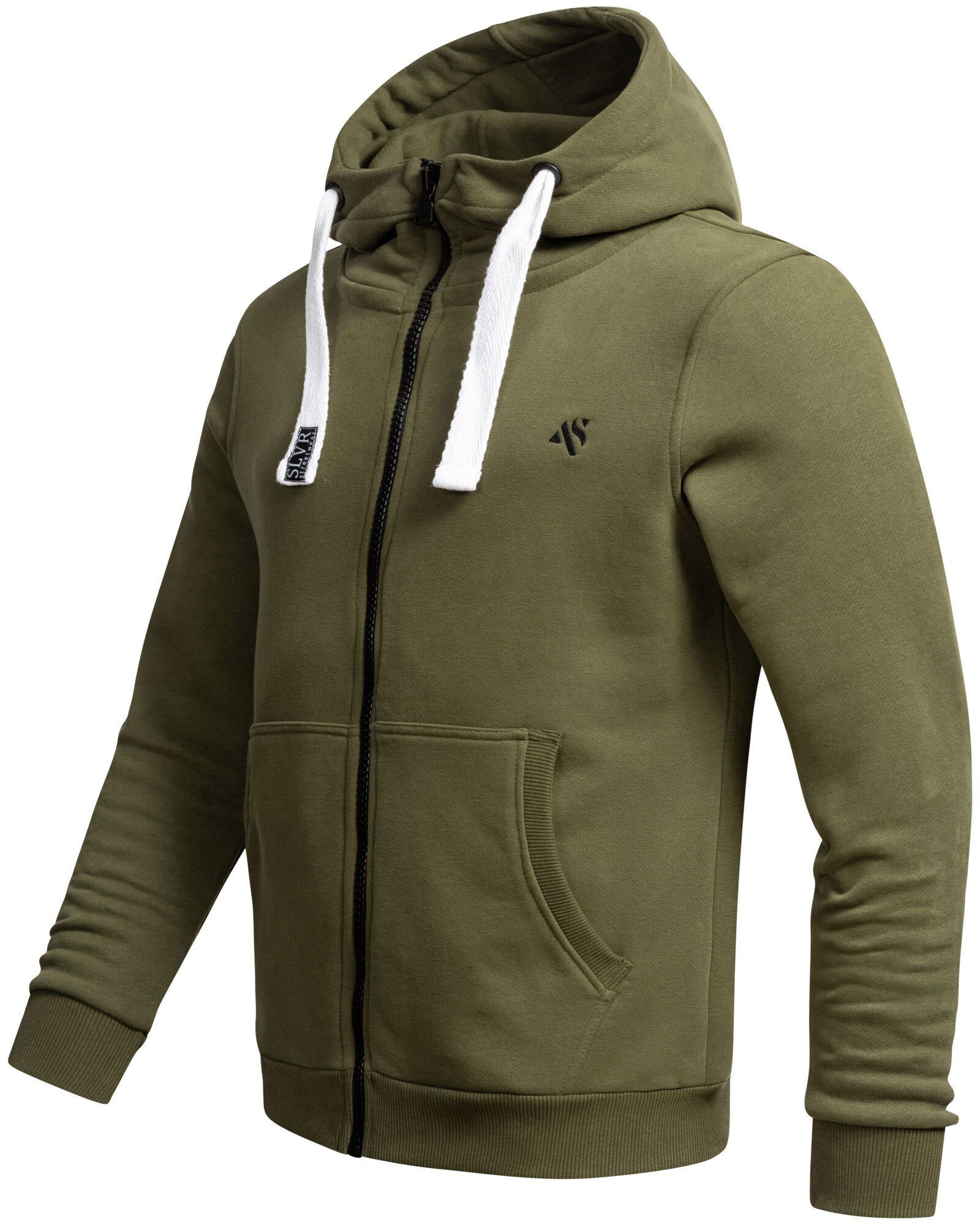 Alessandro Salvarini Sweatjacke ASVinzent warmer Olive Hoodie